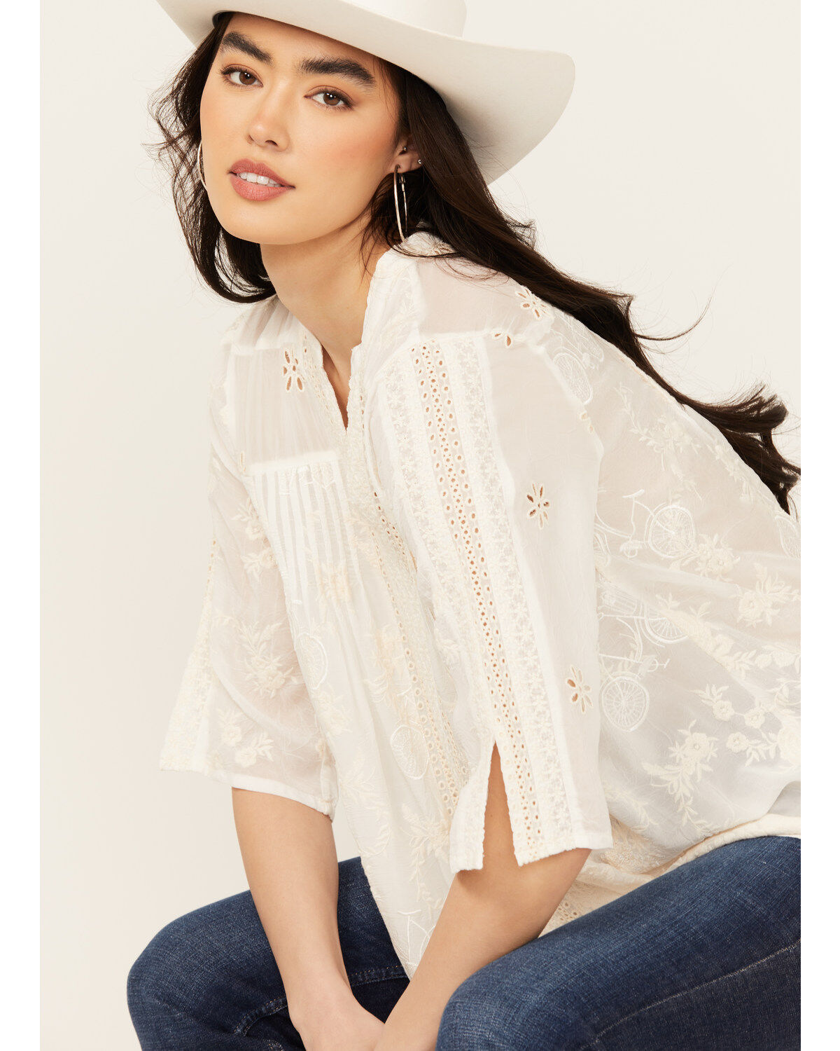 Women's Johnny Was V Neck Tunic
