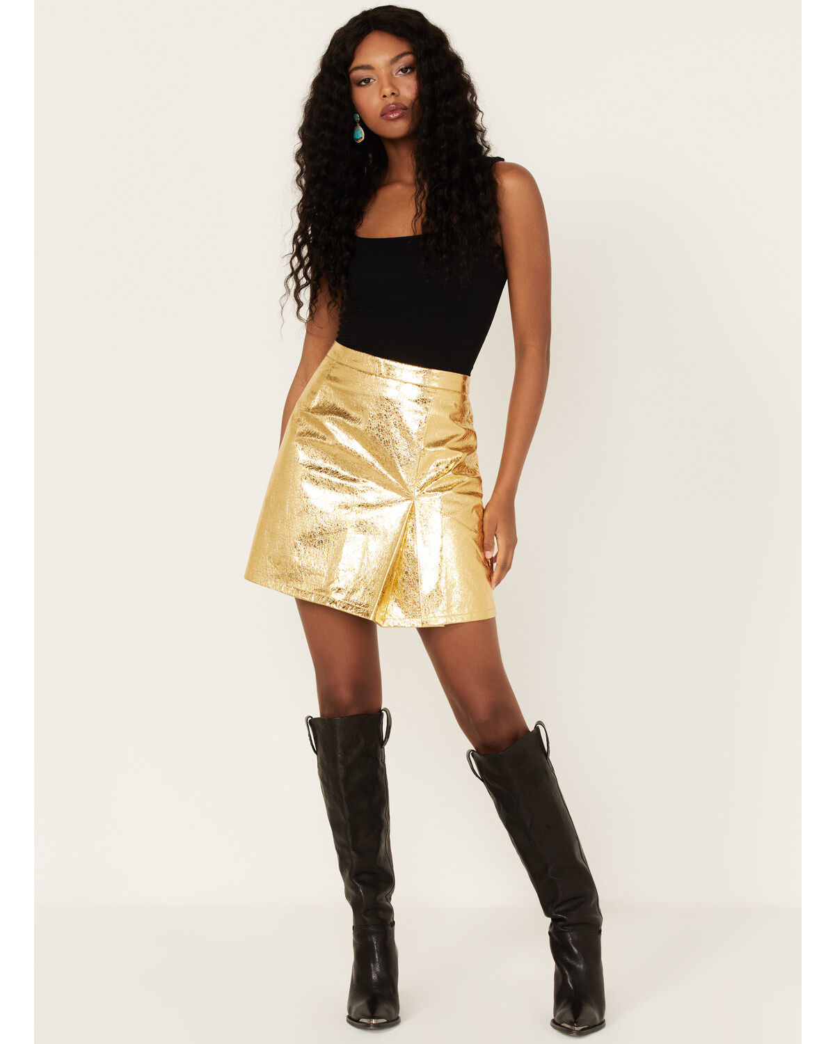 Women's Molly Bracken Metallic Mini Skirt