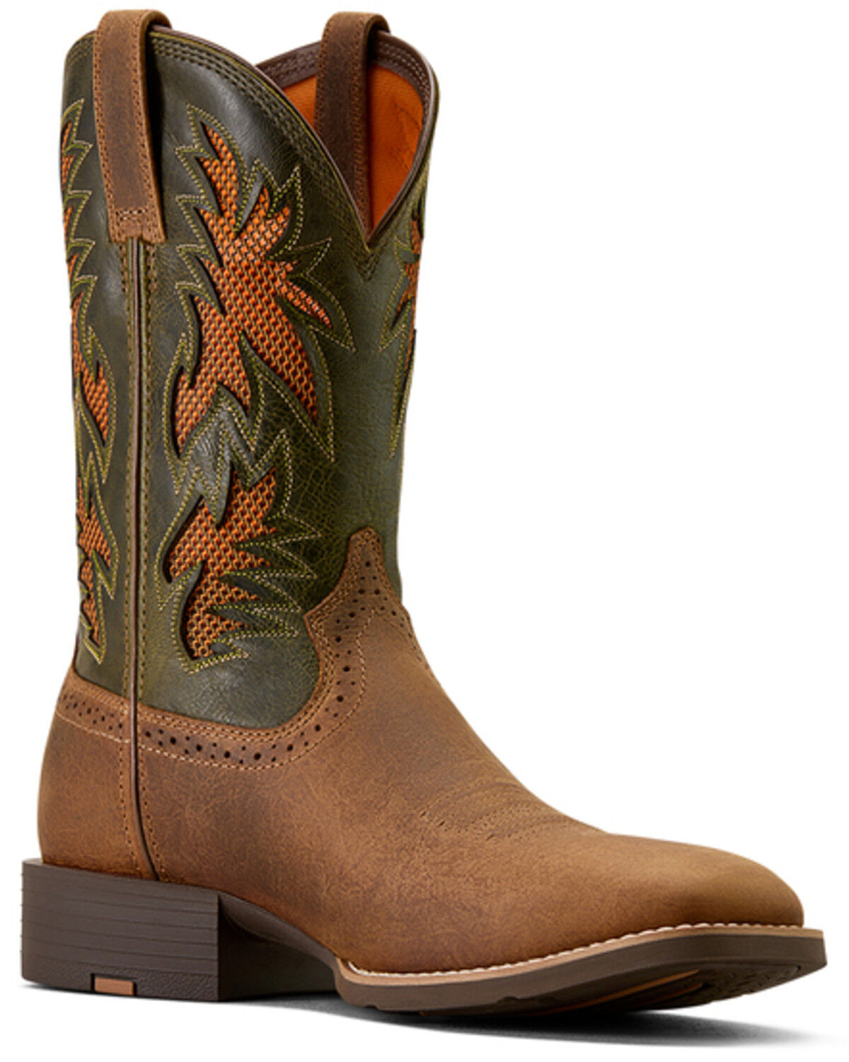 Men's Ariat Sport Cool VentTEK Western Performance Boots - Broad Squar