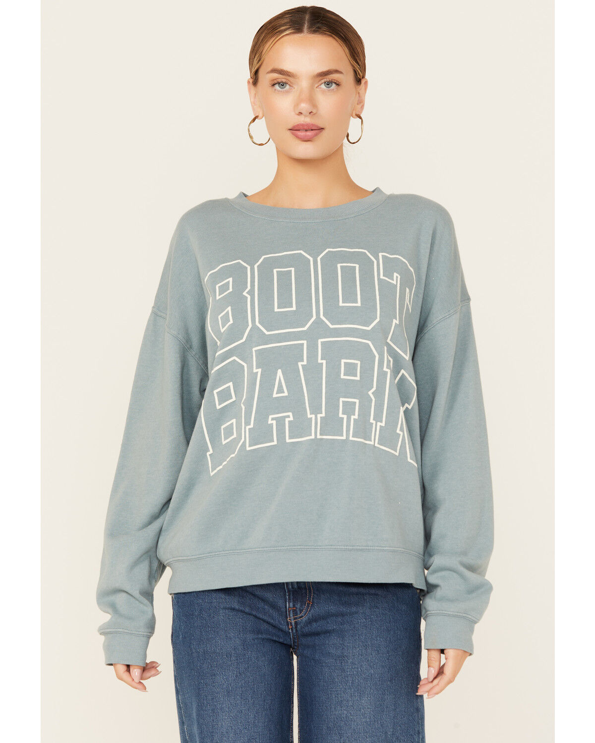 Women's Boot Barn Logo Graphic Crew Neck Sweatshirt