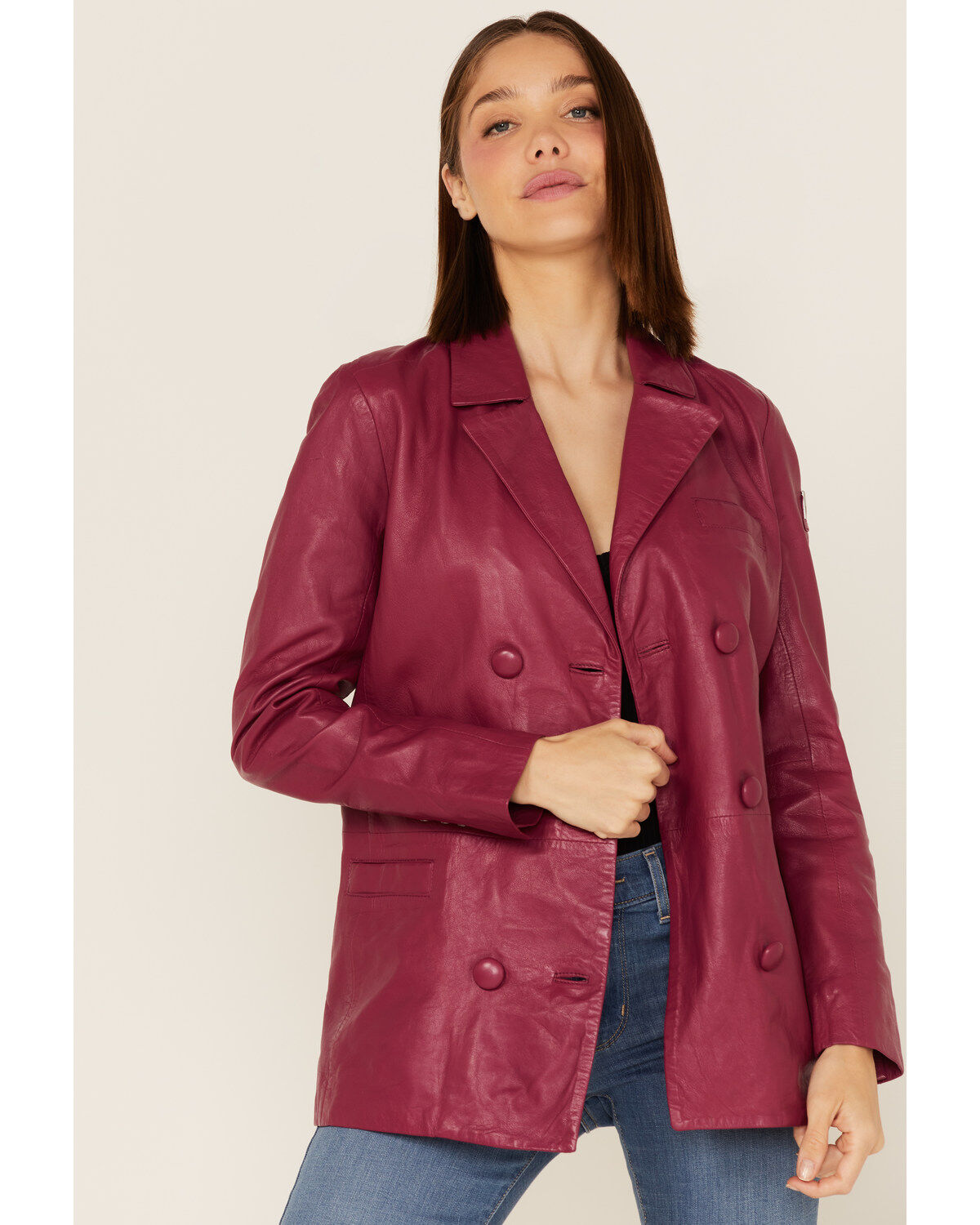 Women's Mauritus Leather Flora RF Leather Blazer