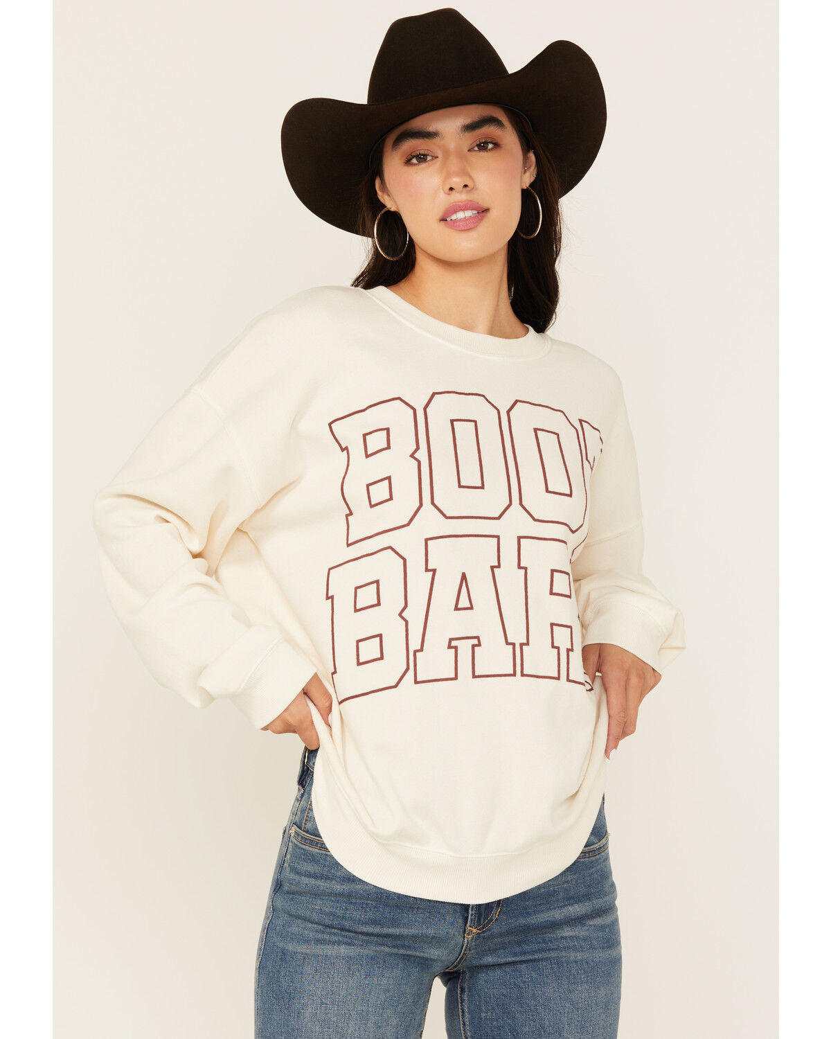 Women's Boot Barn Logo Graphic Crew Neck Sweatshirt