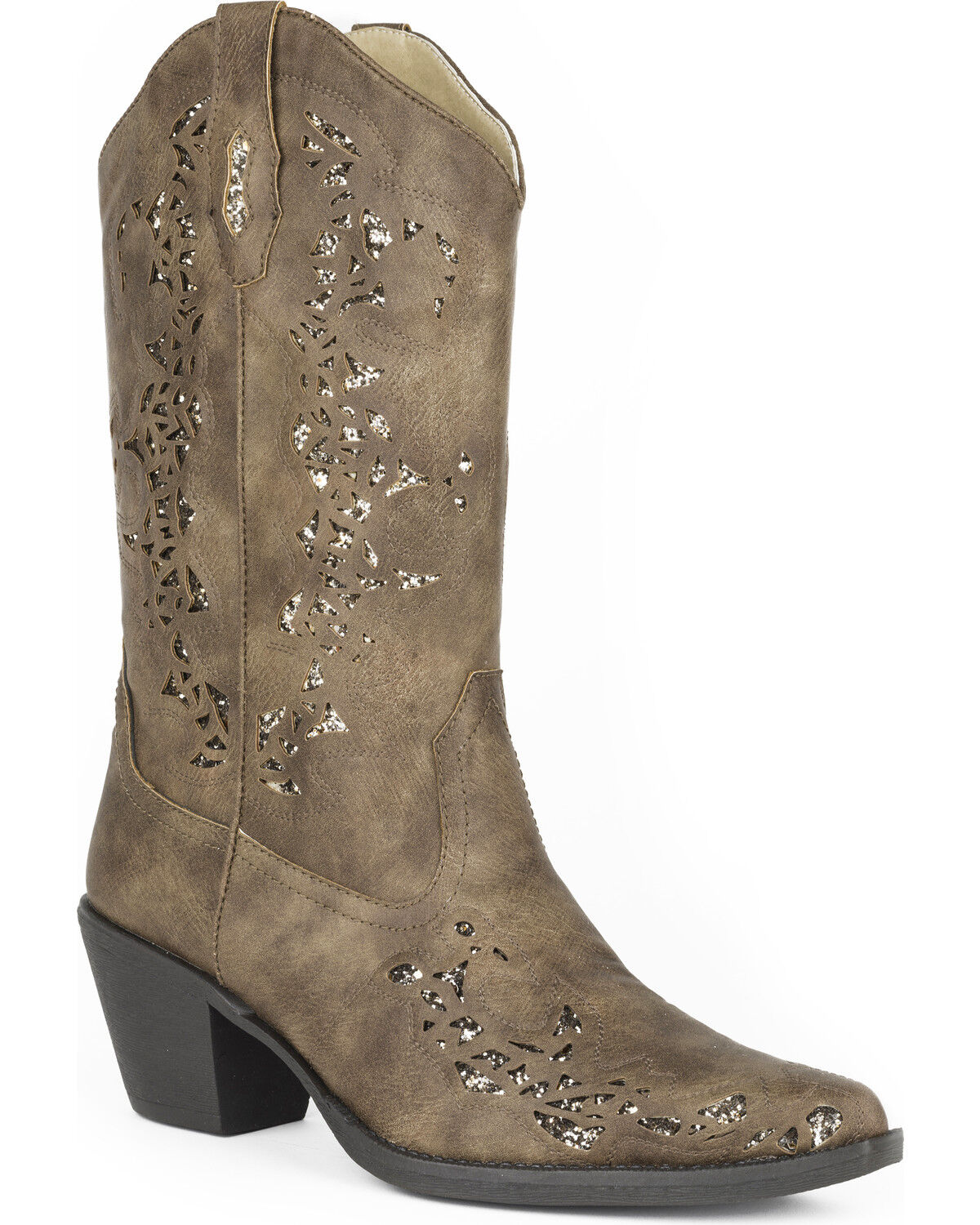 Women's Roper Brown Alisa Western Boots - Snip Toe