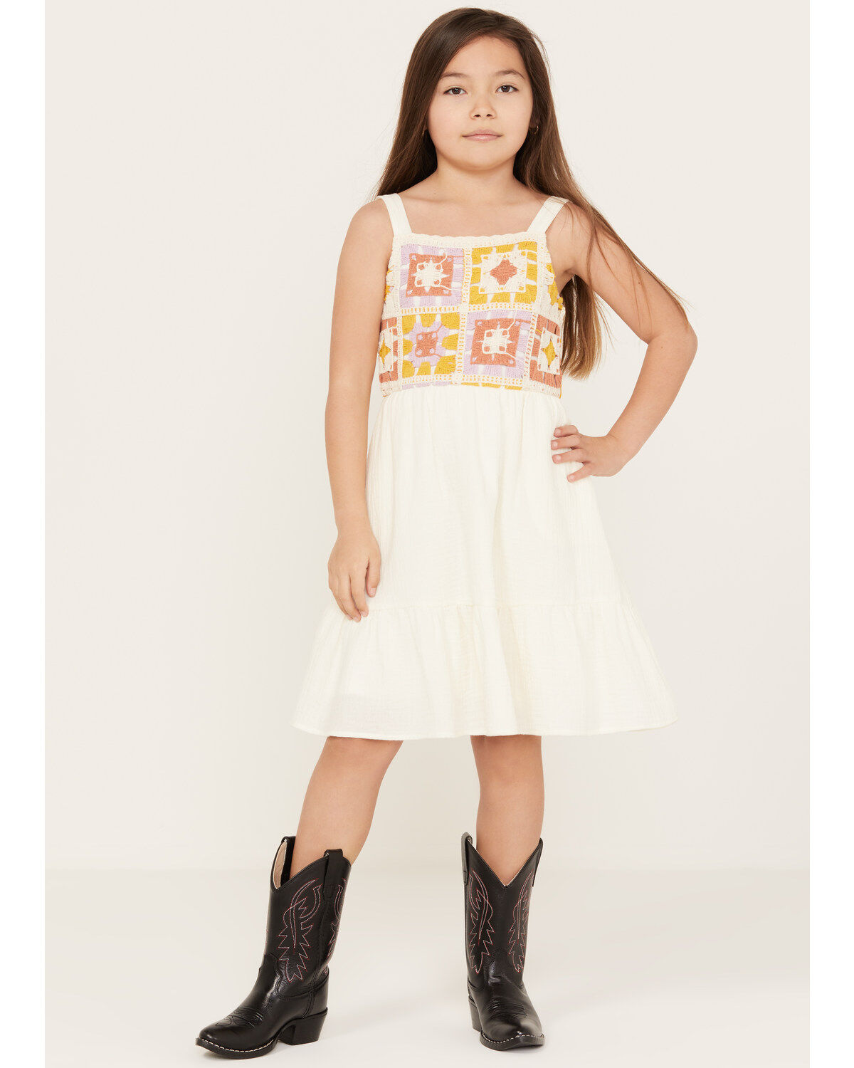 Girls' Hayden LA Crochet Mini Dress