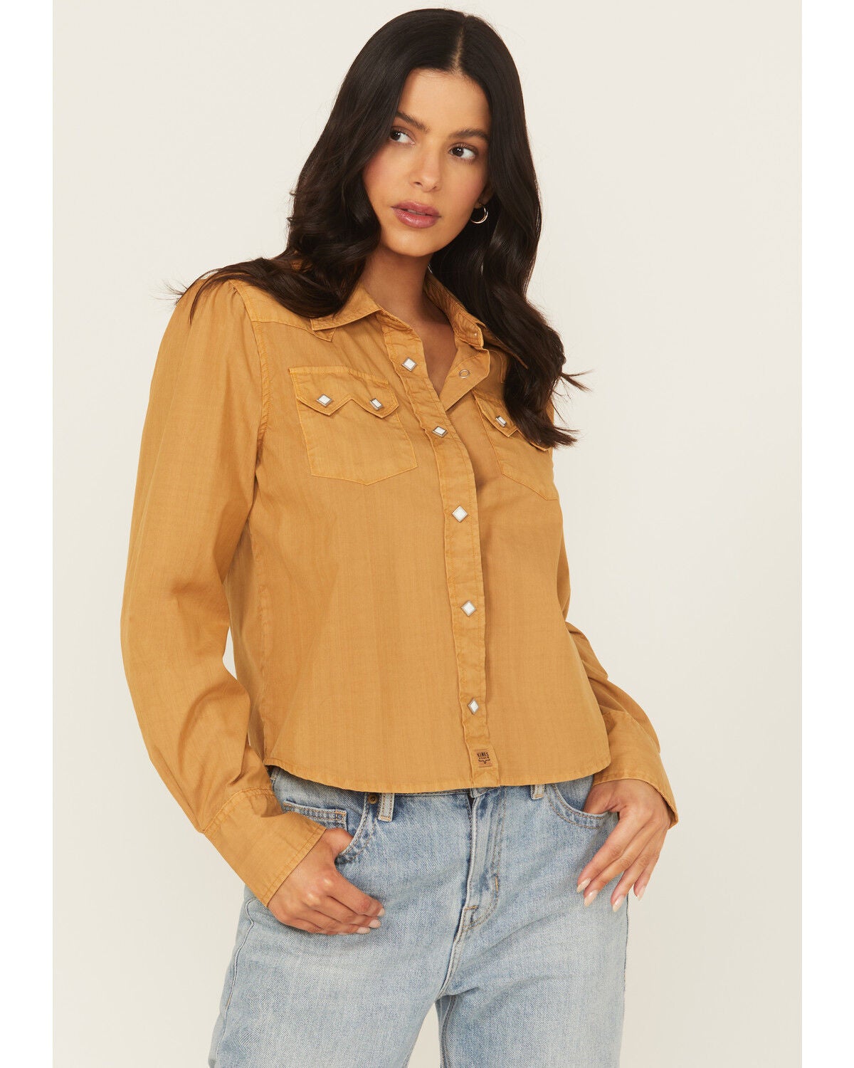 Women's Kimes Ranch Annie Long Sleeve Snap Cropped Western Shirt