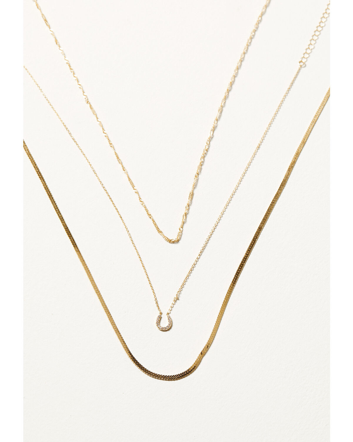 Women's Shyanne Horseshoe Necklace Set - 3 Piece