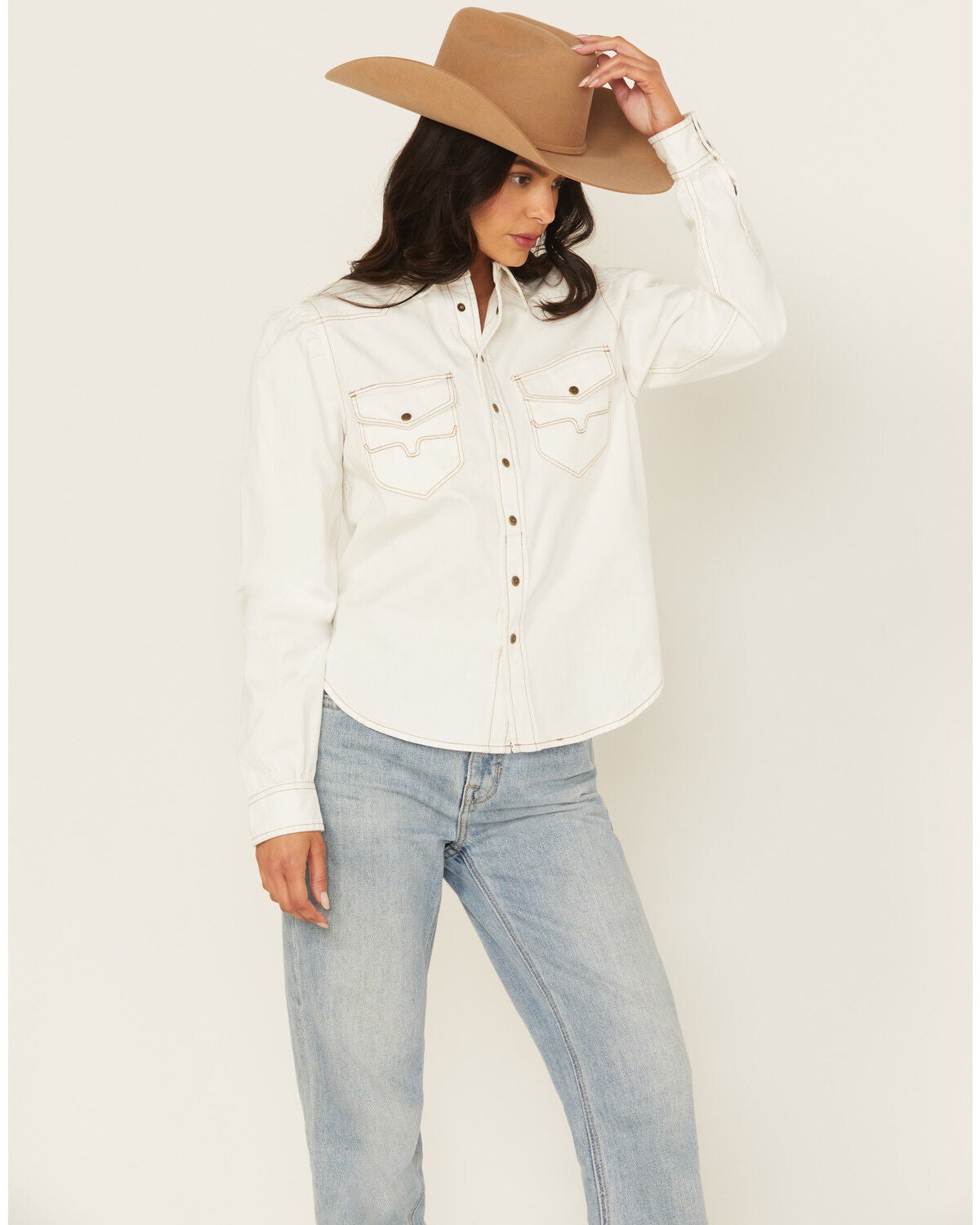 Women's Kimes Ranch Jane Long Sleeve Snap Cropped Western Shirt