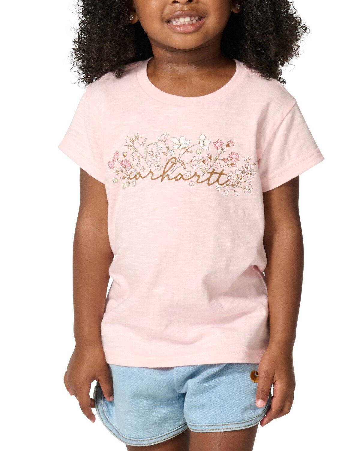 Girls' Carhartt Toddler Floral Logo Short Sleeve Graphic Tee