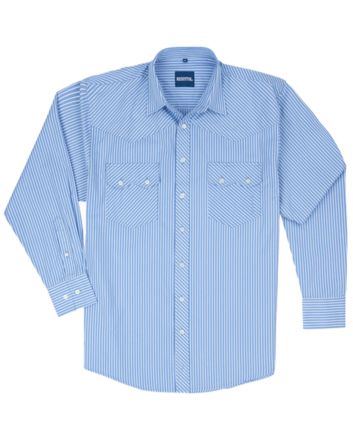 Men's Resistol Weston Striped Print Short Sleeve Button Down Western S
