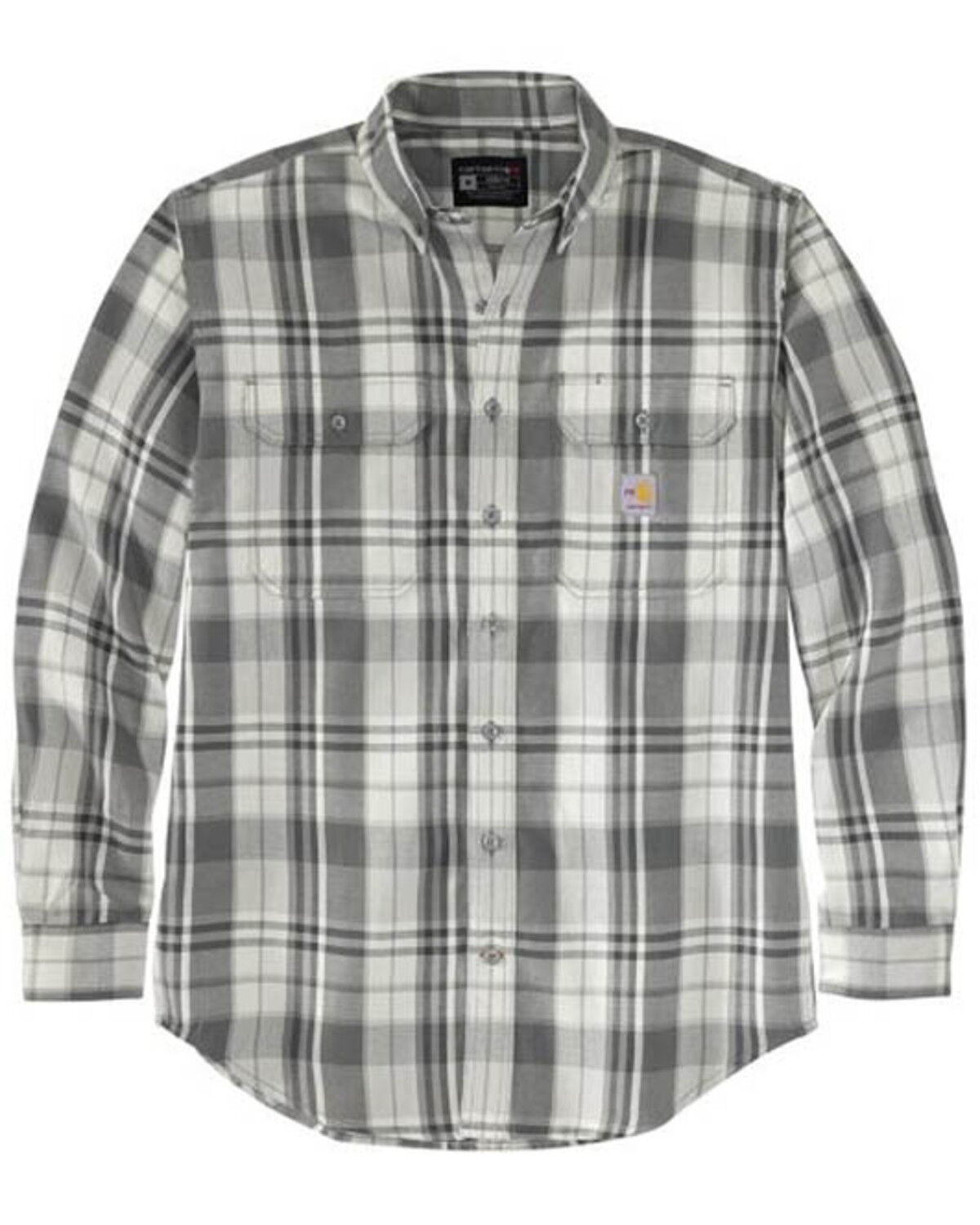 Men's Carhartt FR Force Loose Fit Midweight Plaid Print Long Sleeve B