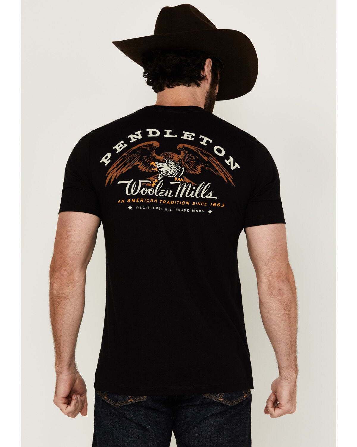 Men's Pendleton Boot Barn Exclusive Eagle Logo Short Sleeve Graphic T-