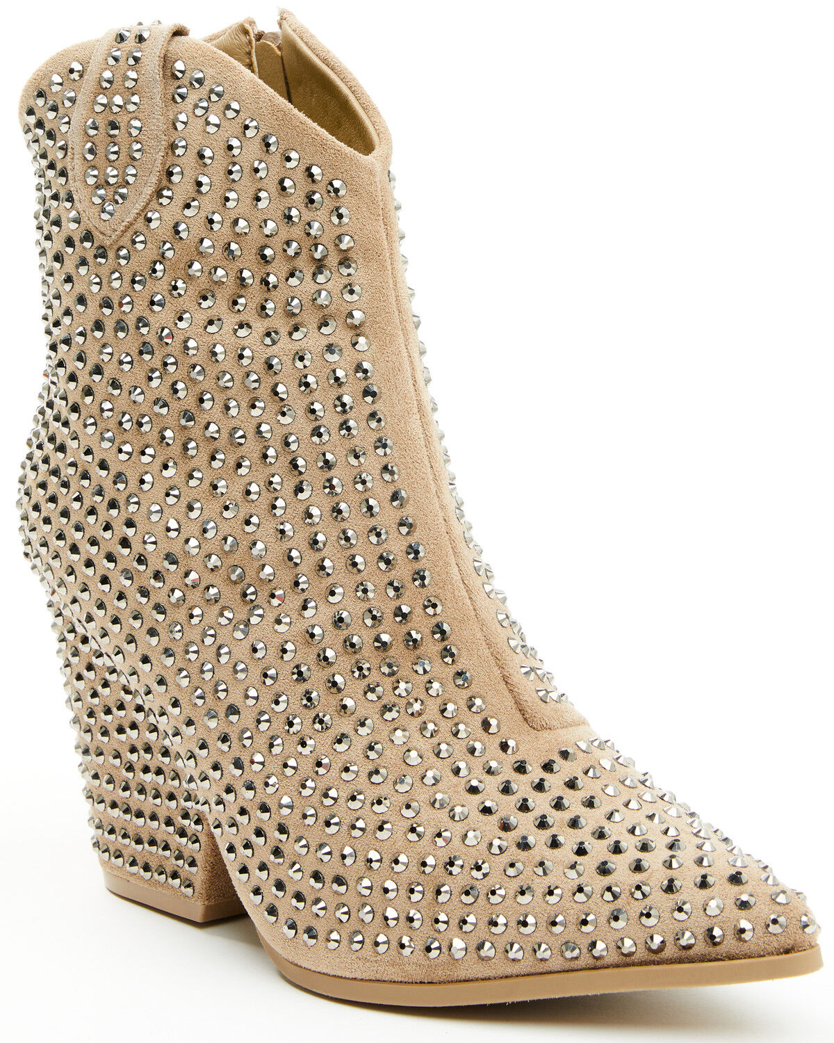 Women's Very G Swagger Rhinestone Booties - Snip Toe