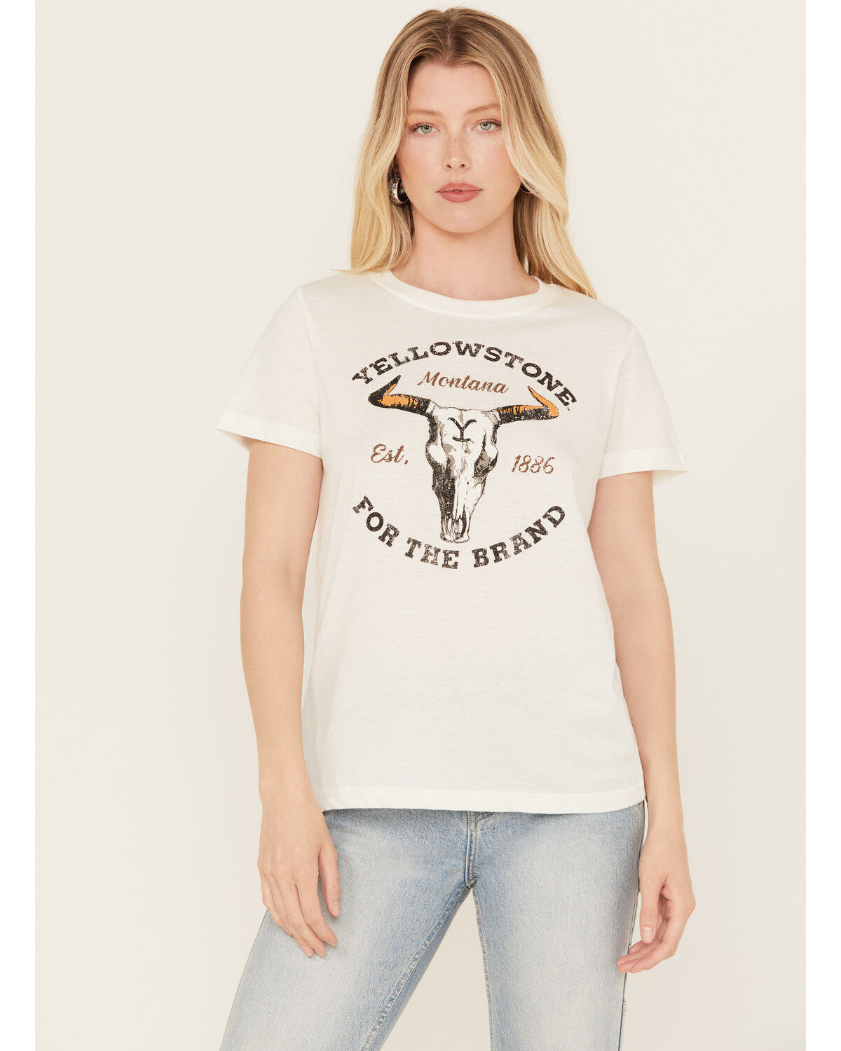 Women's Yellowstone Paramount Network's Dutton Ranch Short Sleeve Grap