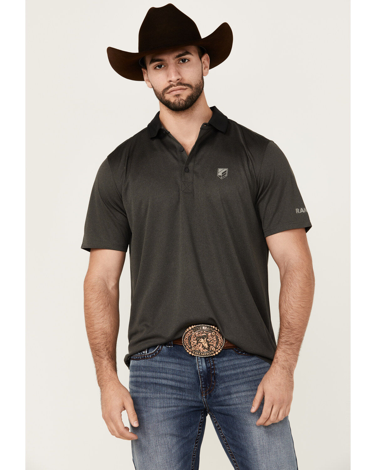 Men's RANK 45 Ace High Solid Short Sleeve Polo Shirt