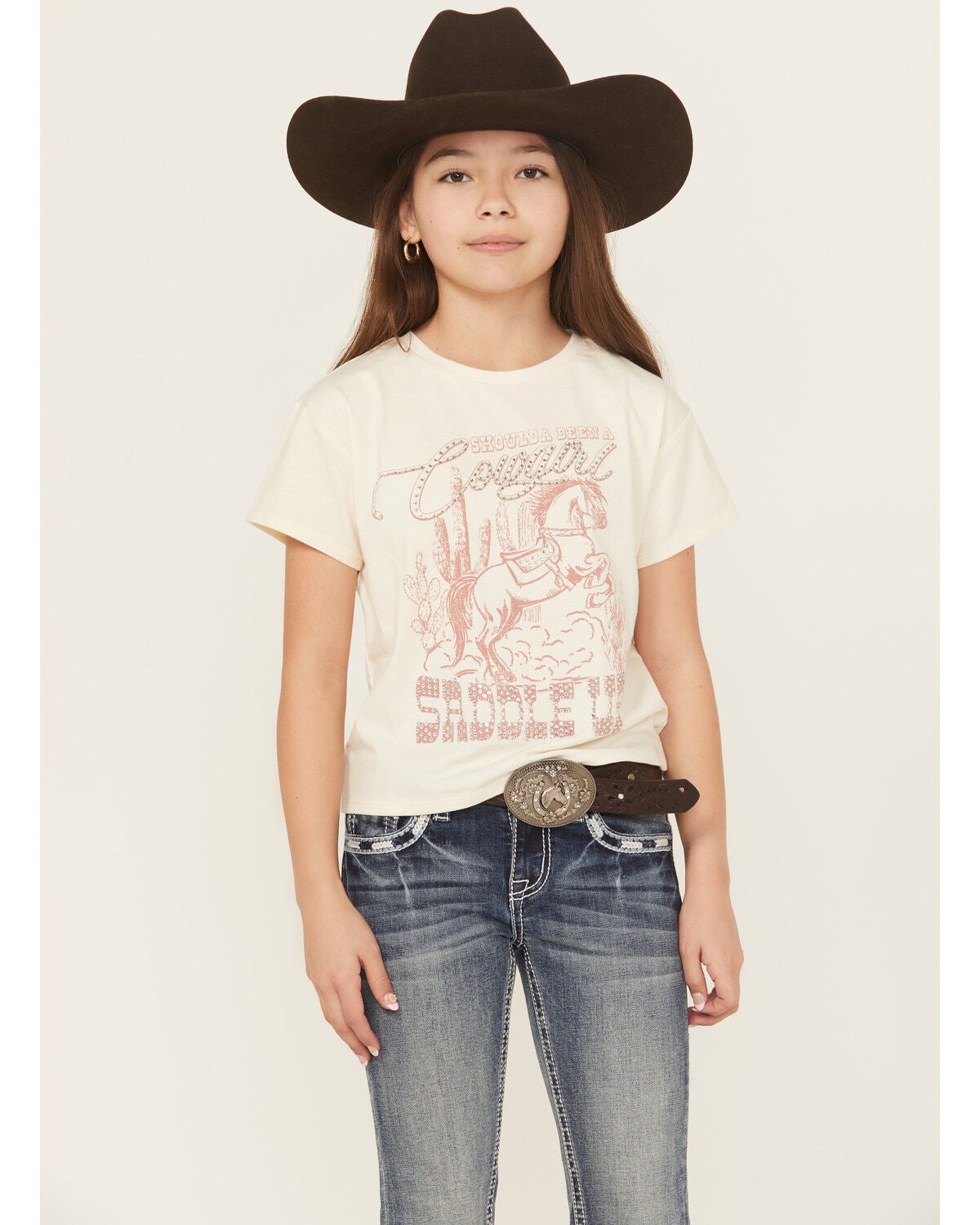 Girls' Shyanne Shoulda Been A Cowgirl Short Sleeve Graphic Tee