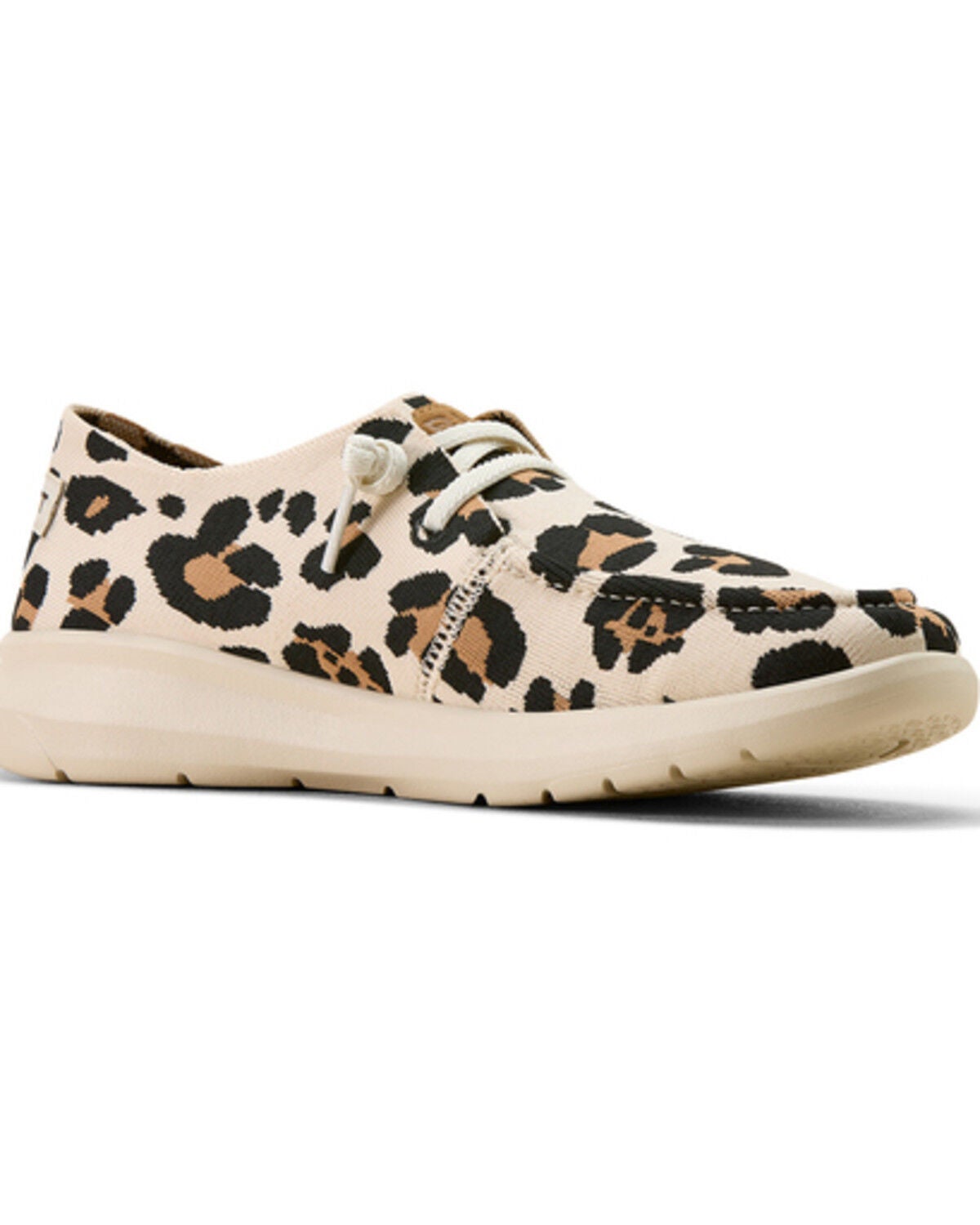 Women's Ariat Leopard Print Hilo Casual Shoes - Moc Toe