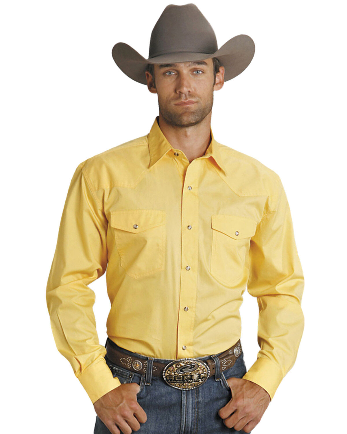 Yellow cowgirl shirt top