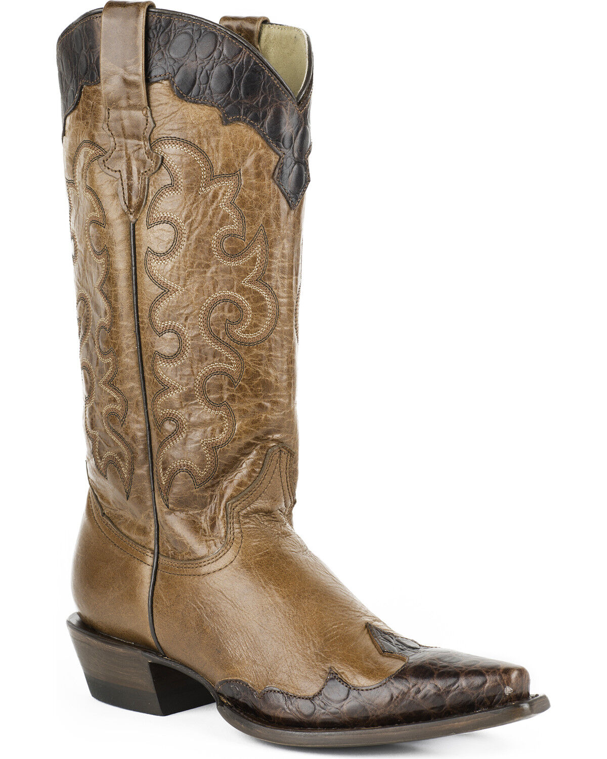 Women's Roper Faux Sea Turtle Wingtip Western Boots - Snip Toe