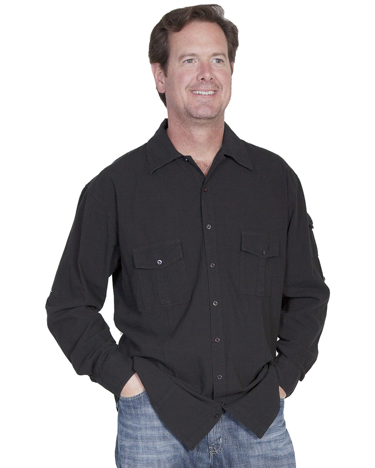 Scully Cantina Gusseted Pocket Shirt