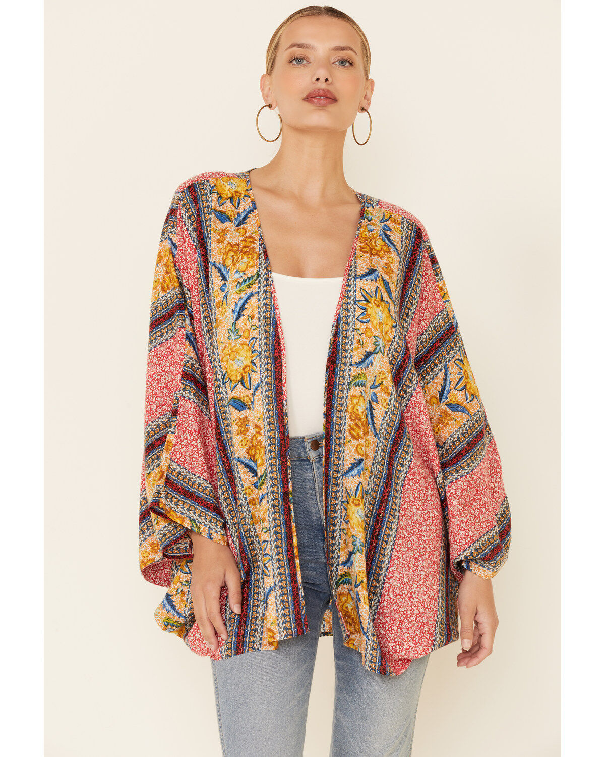 Women's Band of the Free Multi Print Grace Kimono