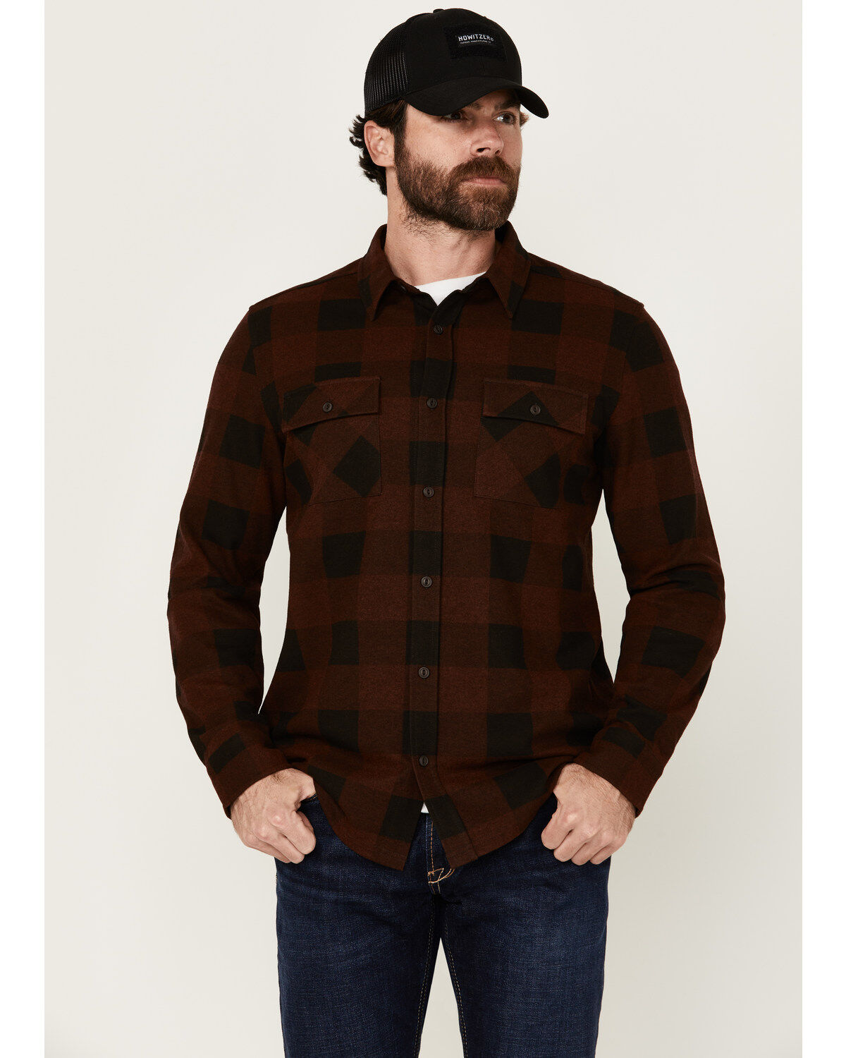 Men's Brothers and Sons Kent Plaid Print Long Sleeve Button-Down Shirt