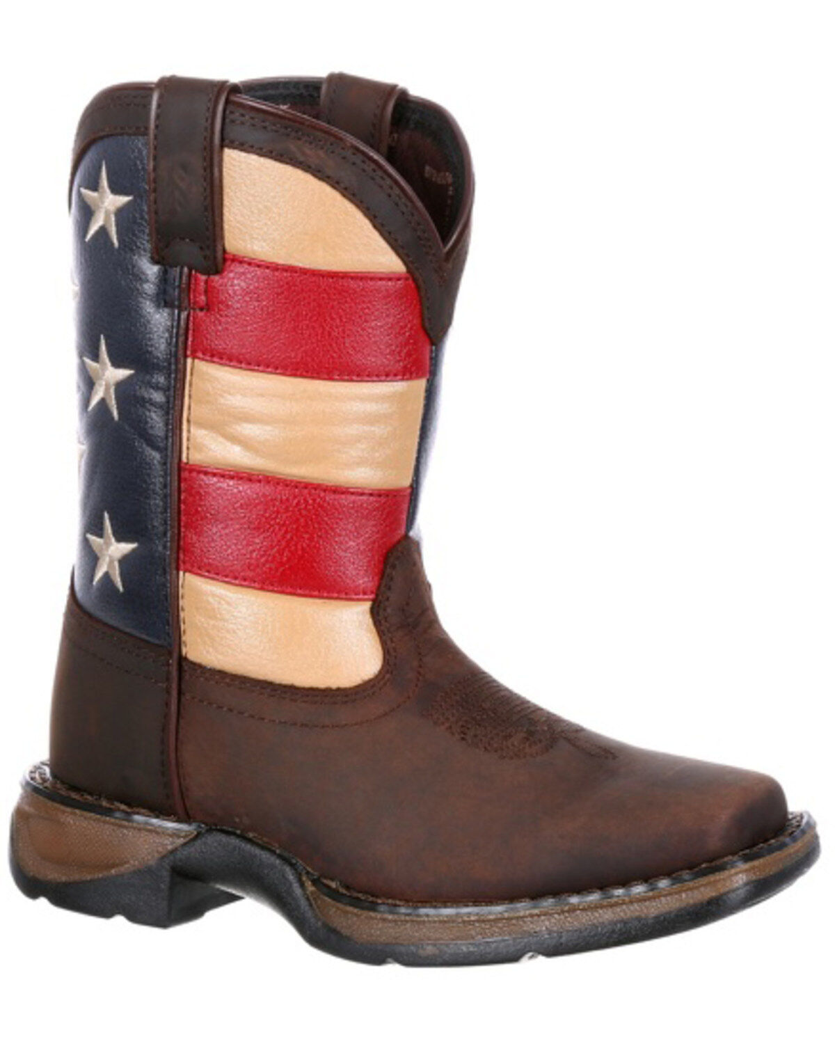 Girls' Durango Lil Rebel Big Kids' Flag Western Boots - Broad Square T