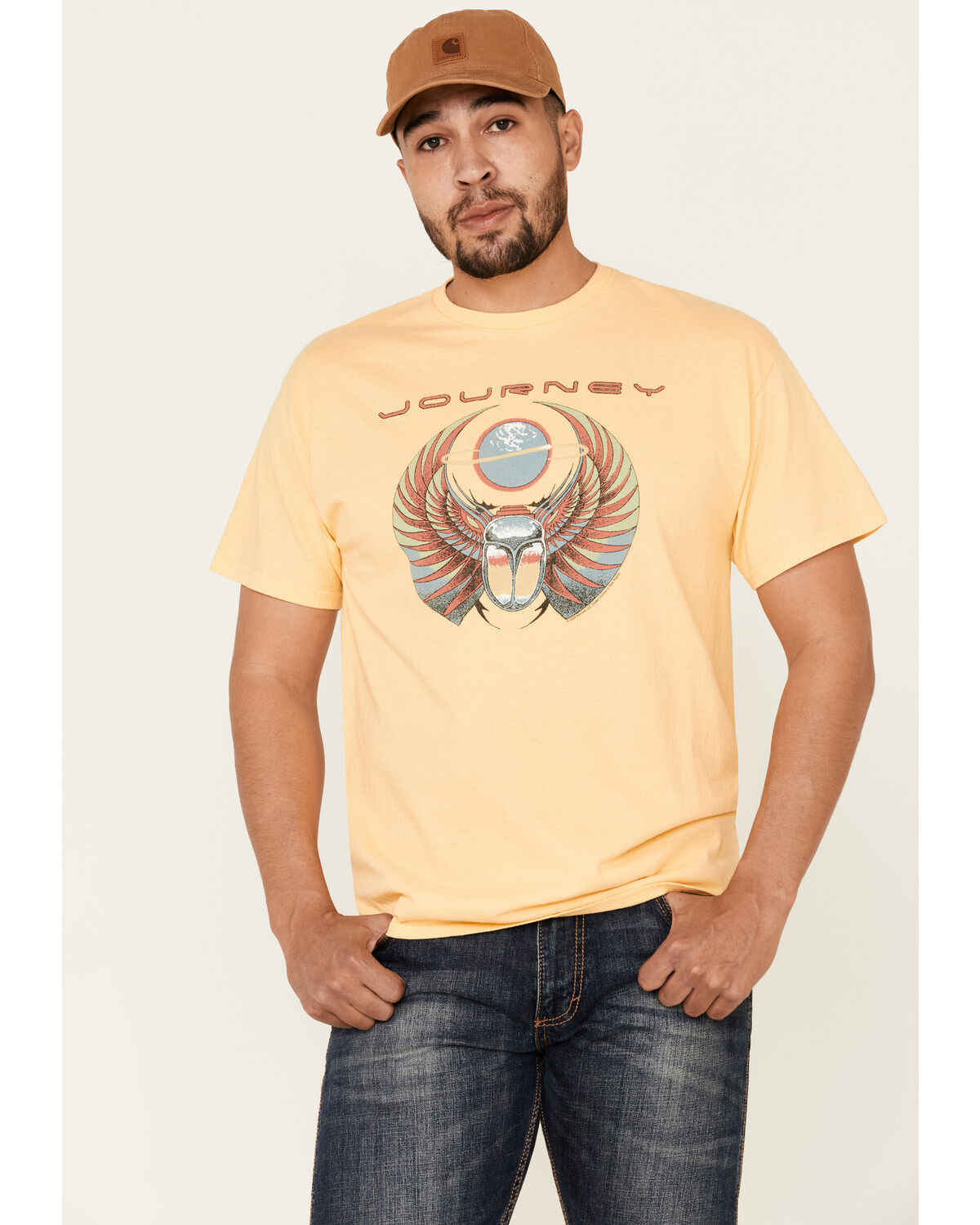 Men's Junk Food Clothing Journey Logo Graphic T-Shirt