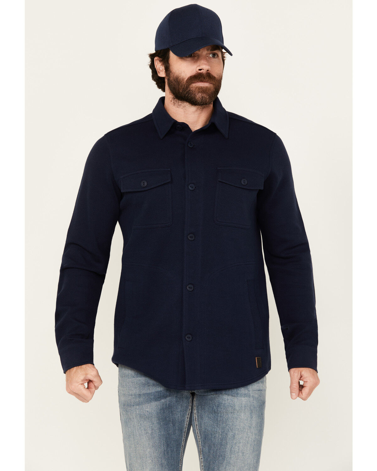 Men's Brothers and Sons Wheeler Solid Long Sleeve Button-Down Western