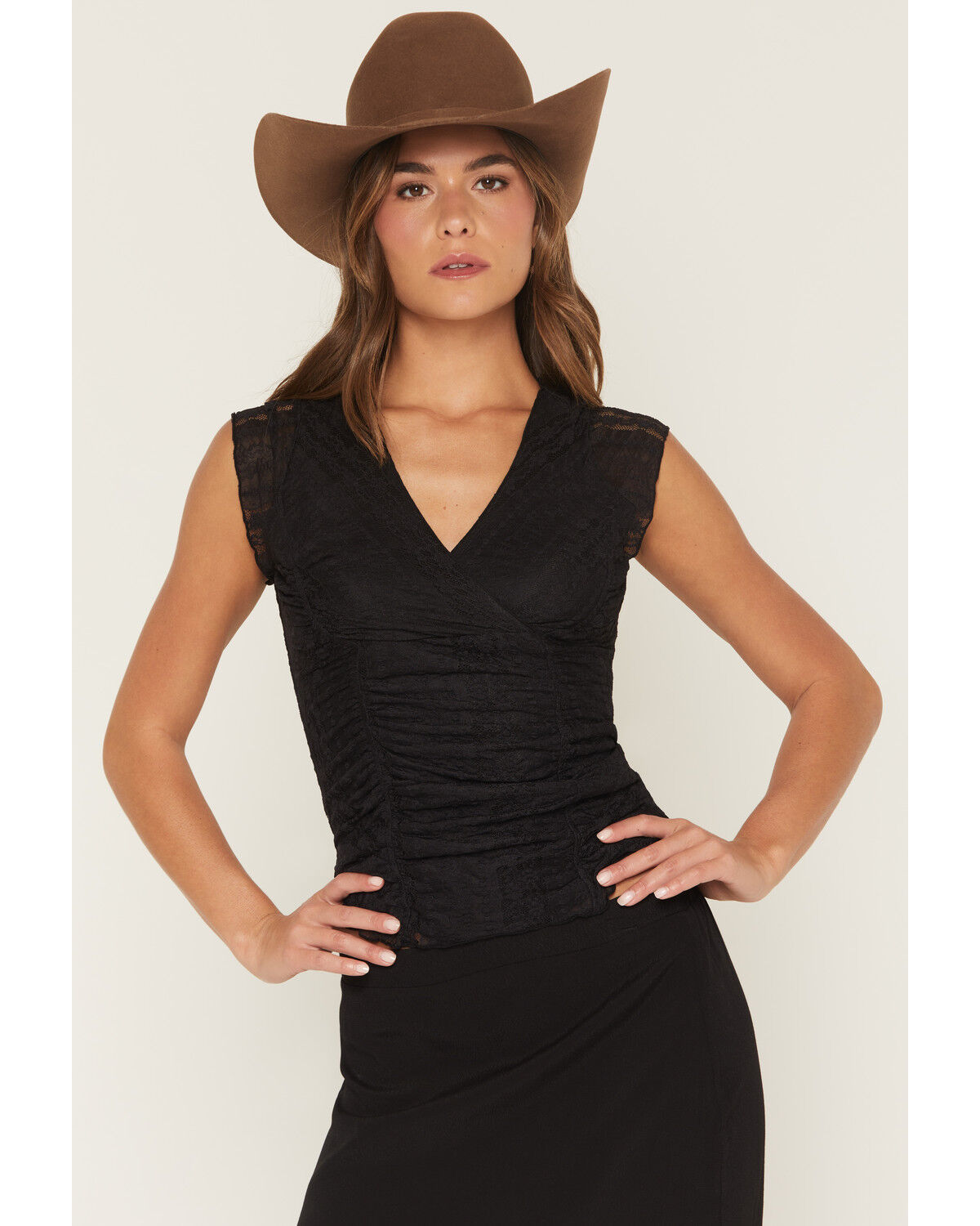 Women's Shyanne Lizlane Lace Short Sleeve Shirt