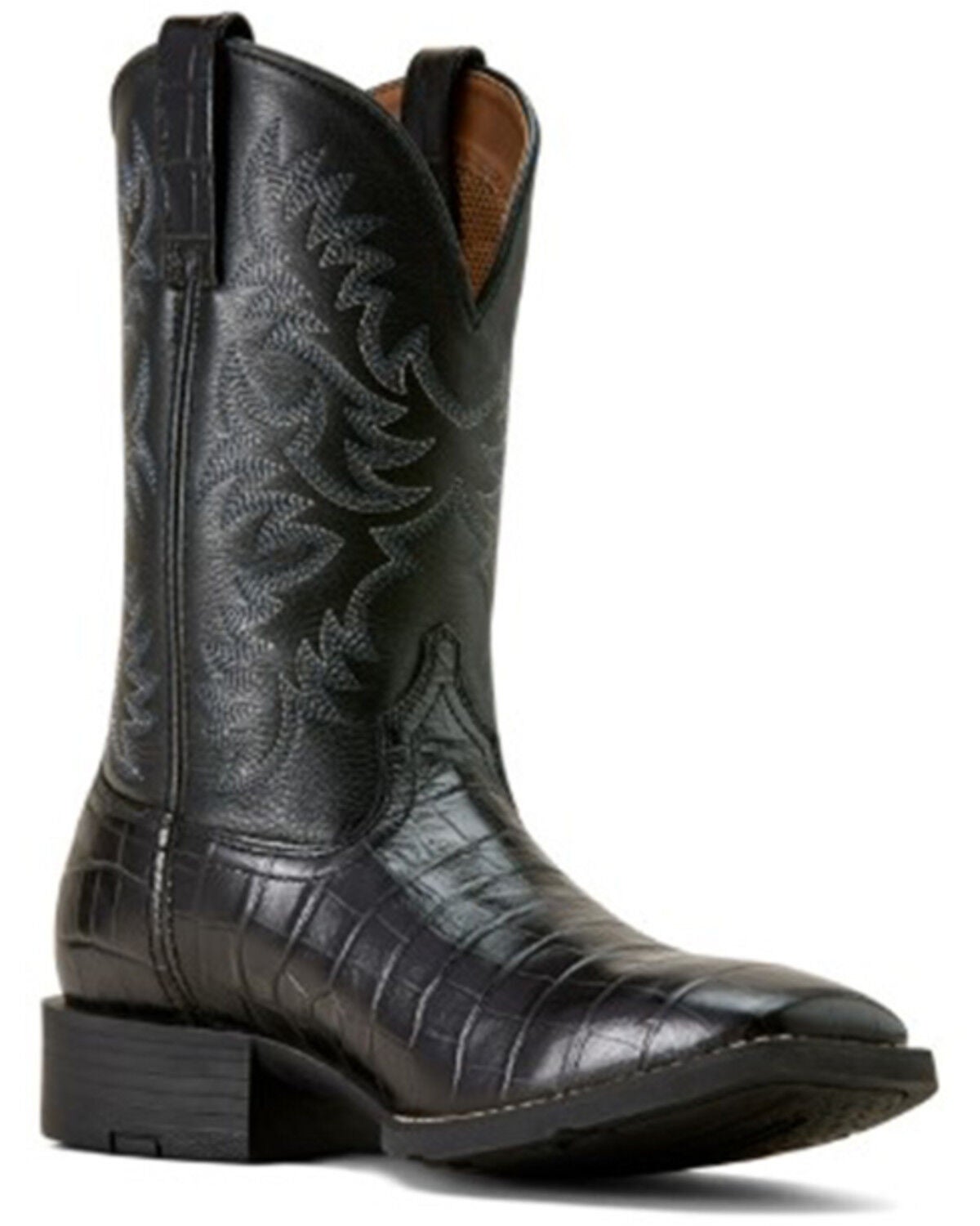 Men's Ariat Sport Latigo Crocodile Print Performance Western Boots - B