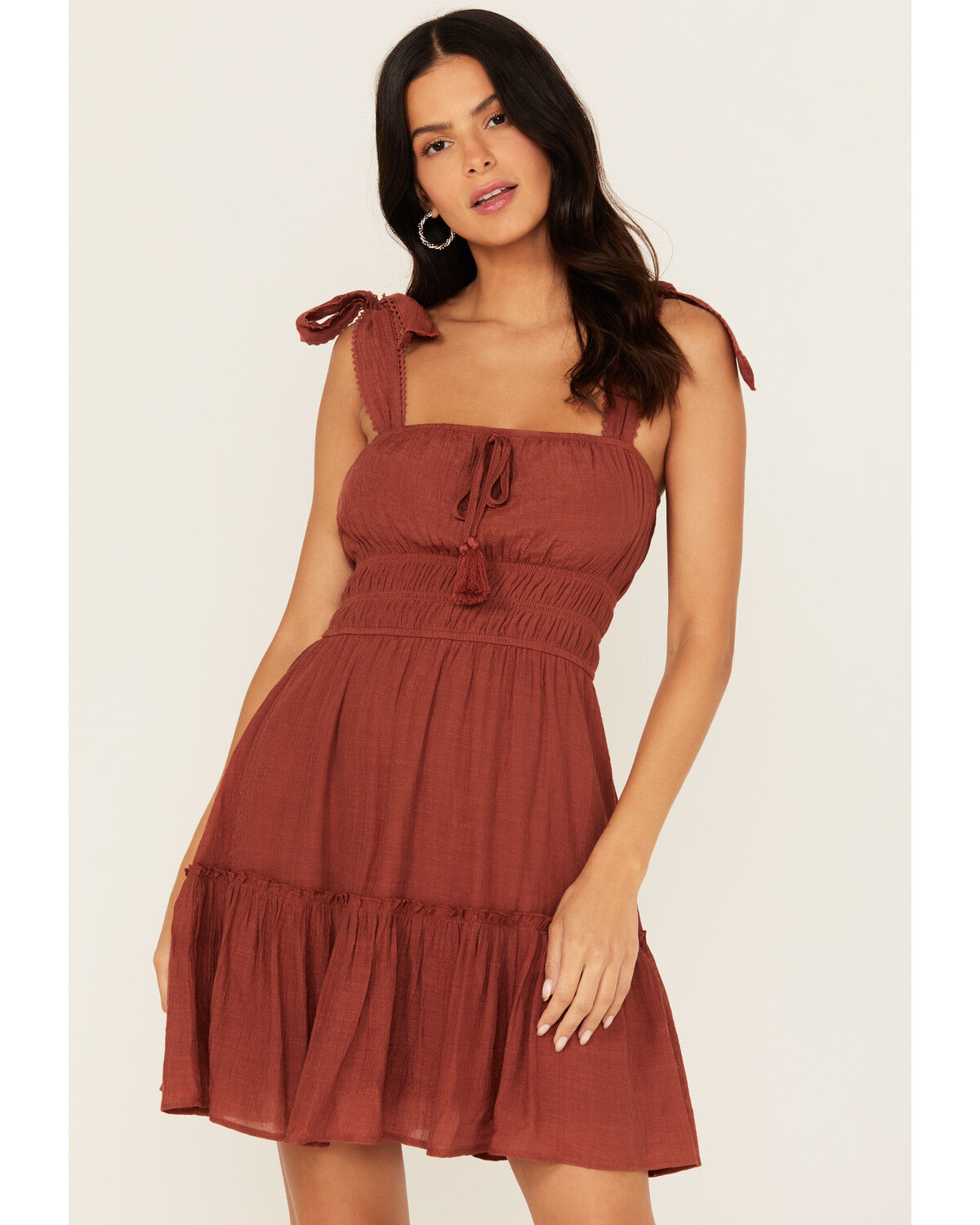 Women's Trixxi Smocked Waist Mini Dress