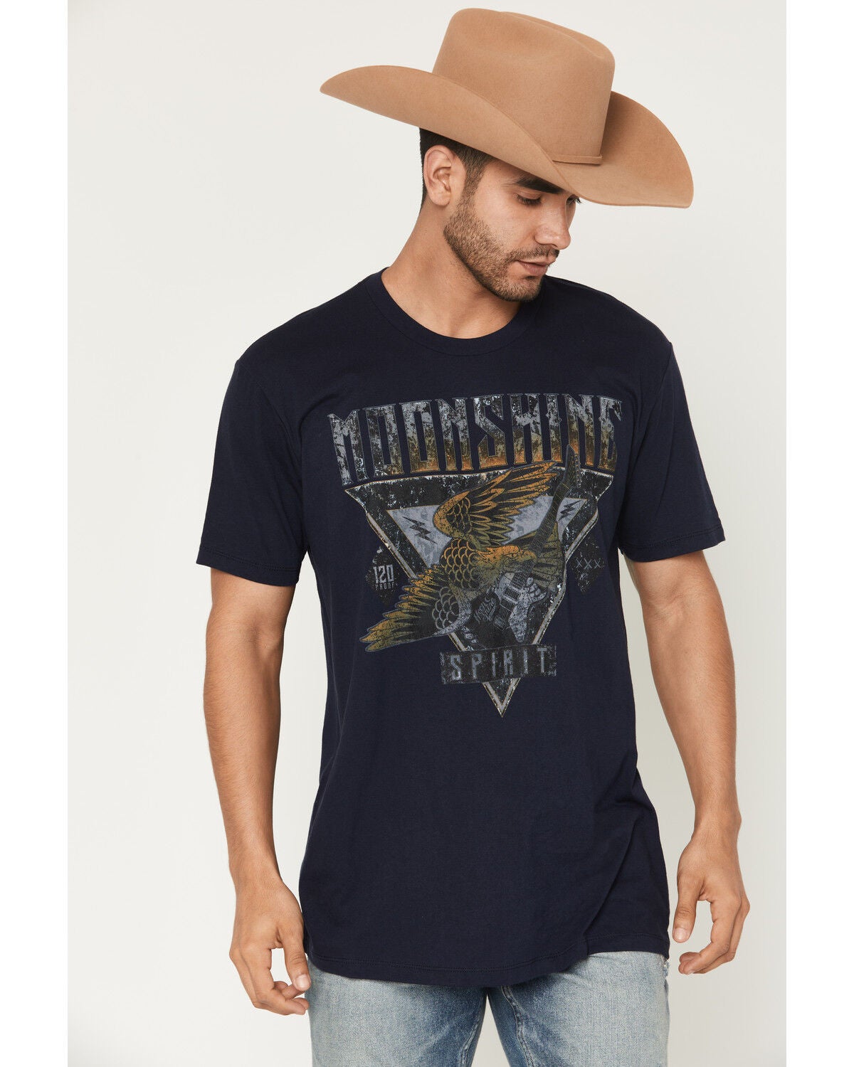 Men's Moonshine Spirit R and R Eagle Short Sleeve Graphic T-Shirt