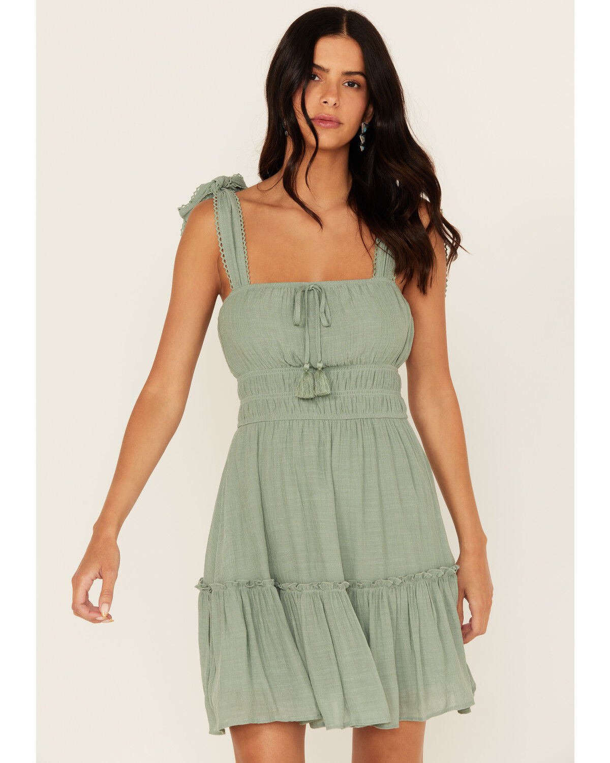 Women's Trixxi Smocked Waist Mini Dress