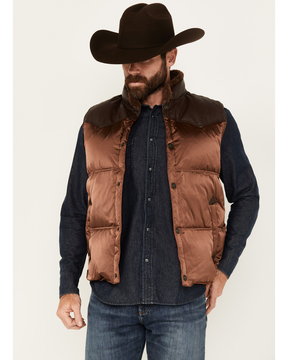 Men's Cody James Retro Snap Vest