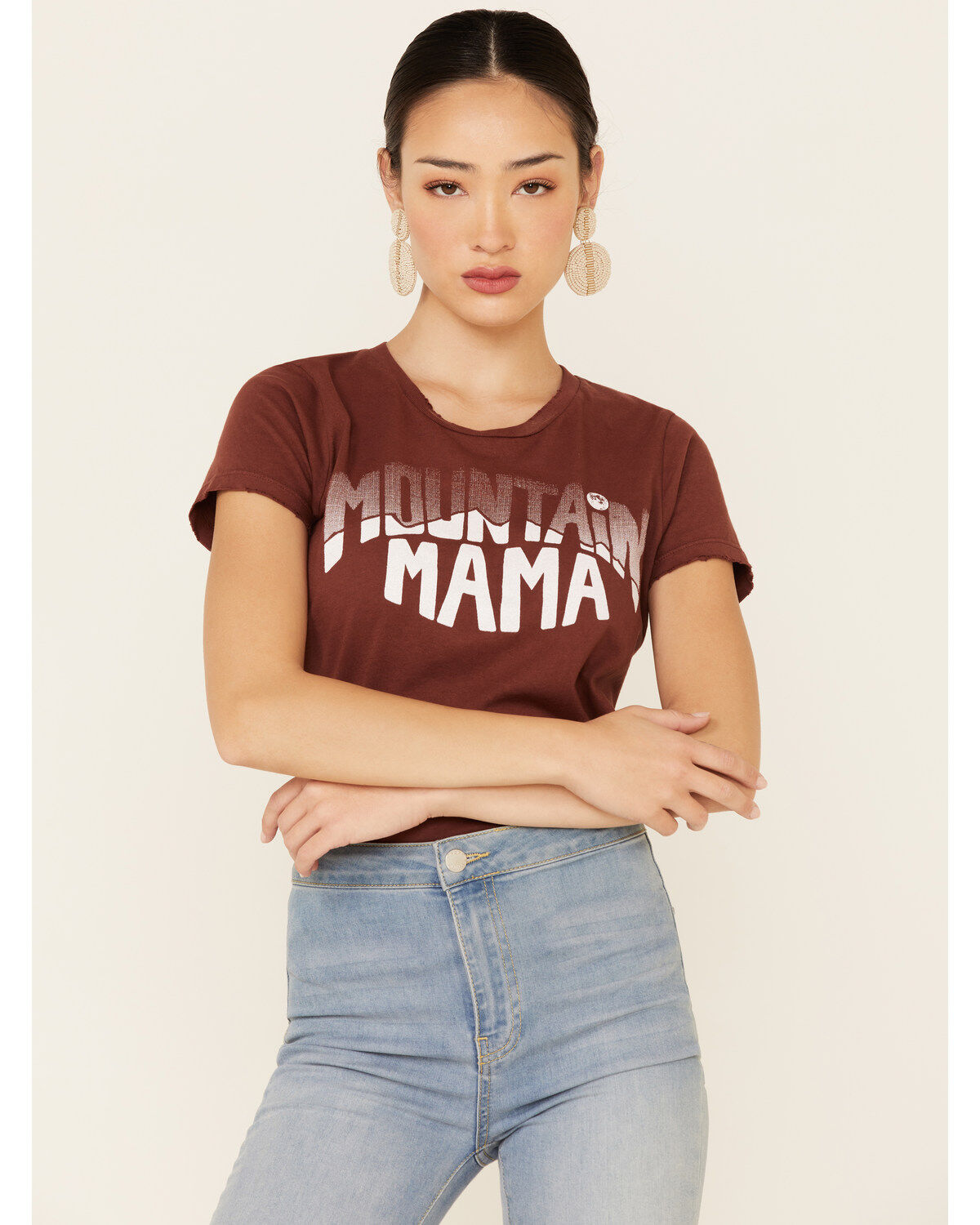 Women's Bandit Brand Rust Mountain Mama Graphic Tee