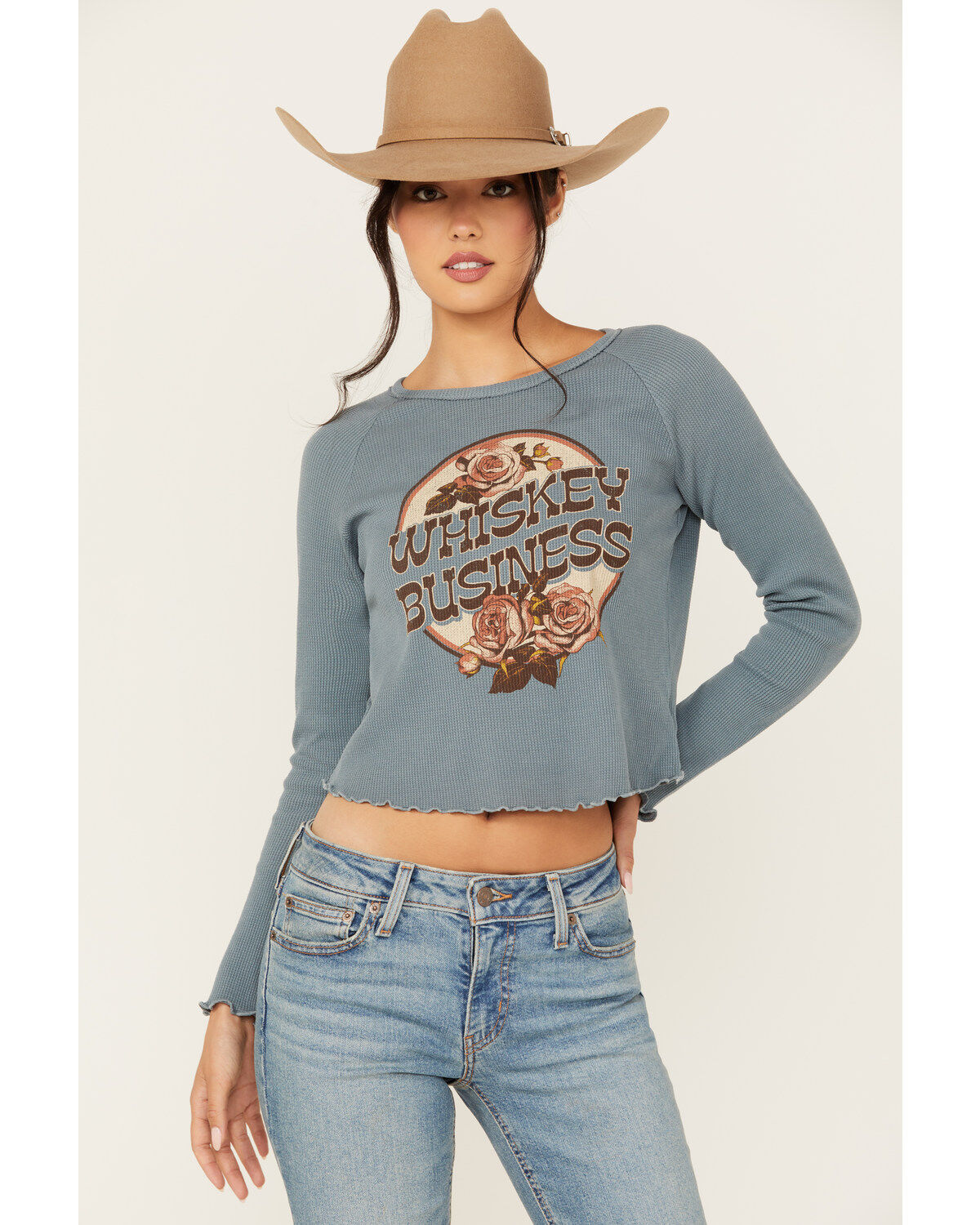 Women's Originality Whiskey Business Thermal Graphic Tee