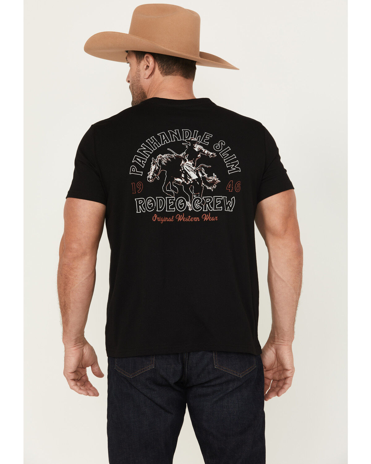 Men's Panhandle Slim Cowboy Short Sleeve Graphic T-Shirt