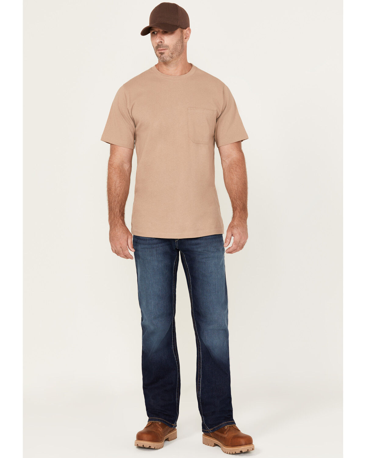 Men's Ariat FR M4 Stillwell Dark Wash Durastretch Relaxed Bootcut Work