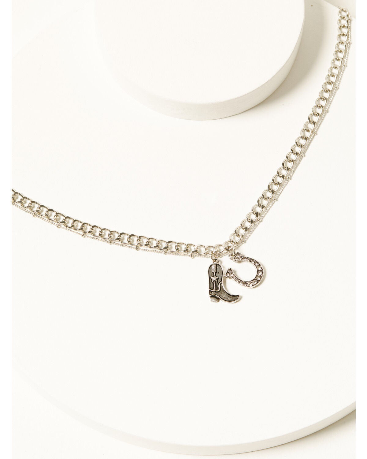 Women's Shyanne Boot and Horseshoe Charm Necklace