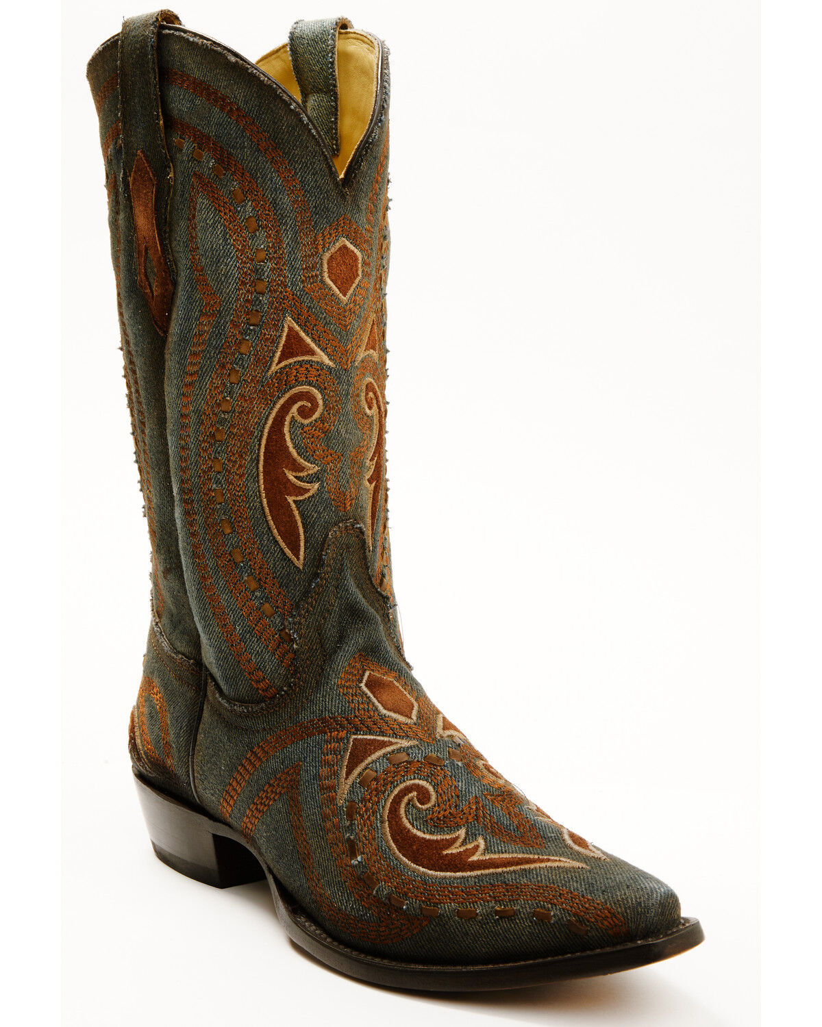 Men's Corral Denim Western Boots - Snip Toe