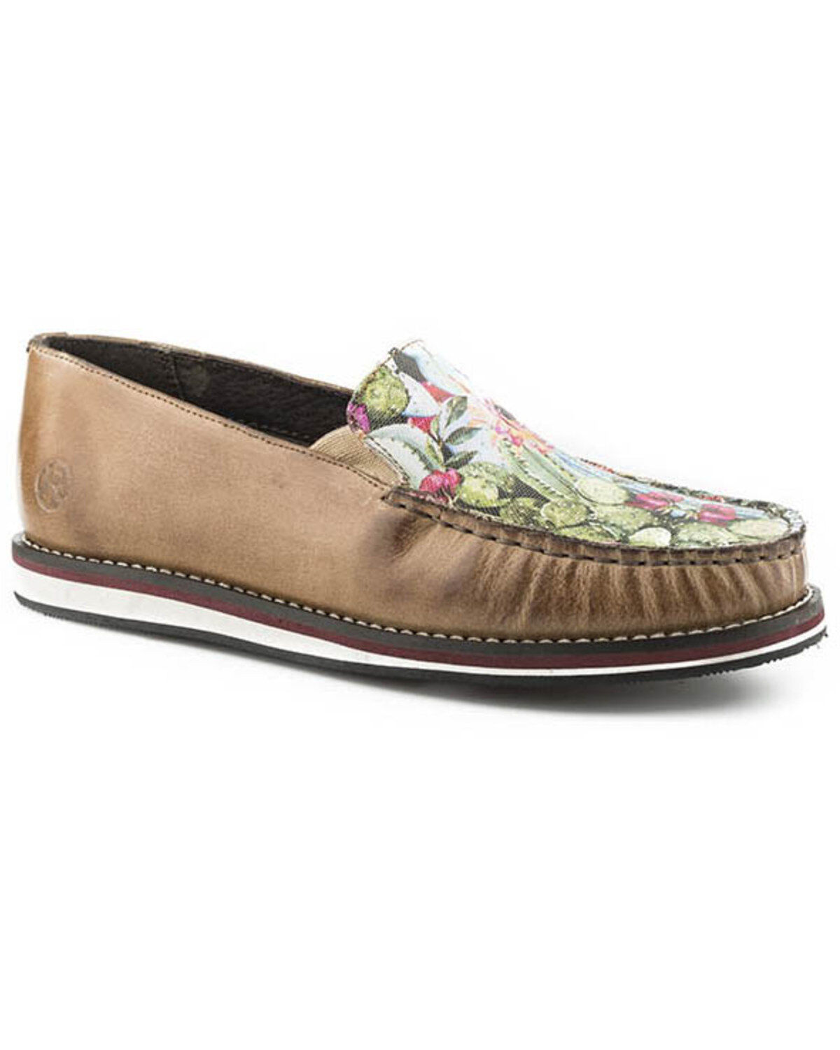 Women's Roper Burnished Slip-On Shoes - Moc Toe
