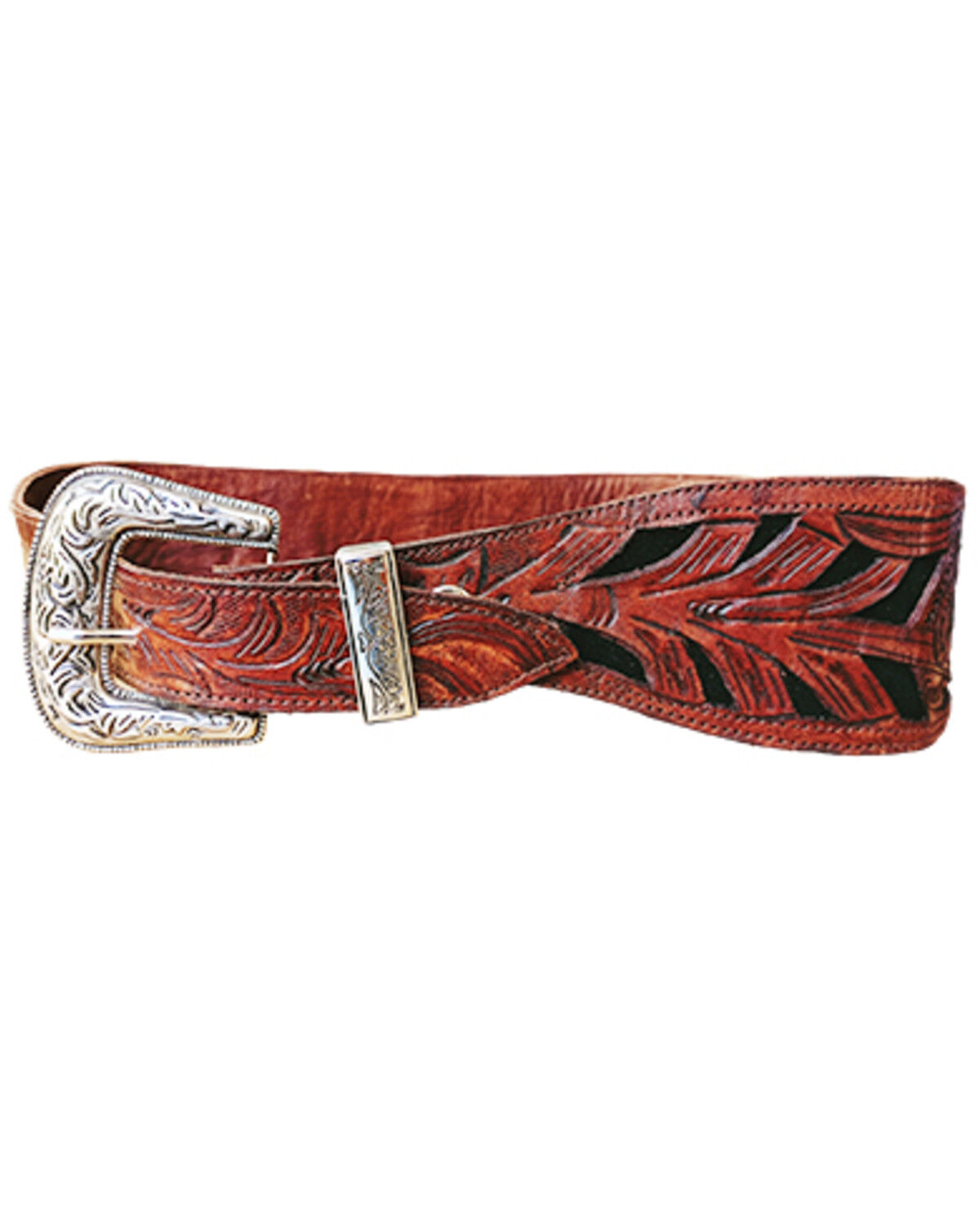 Women's Kobler Hand Tooled Inlay Belt