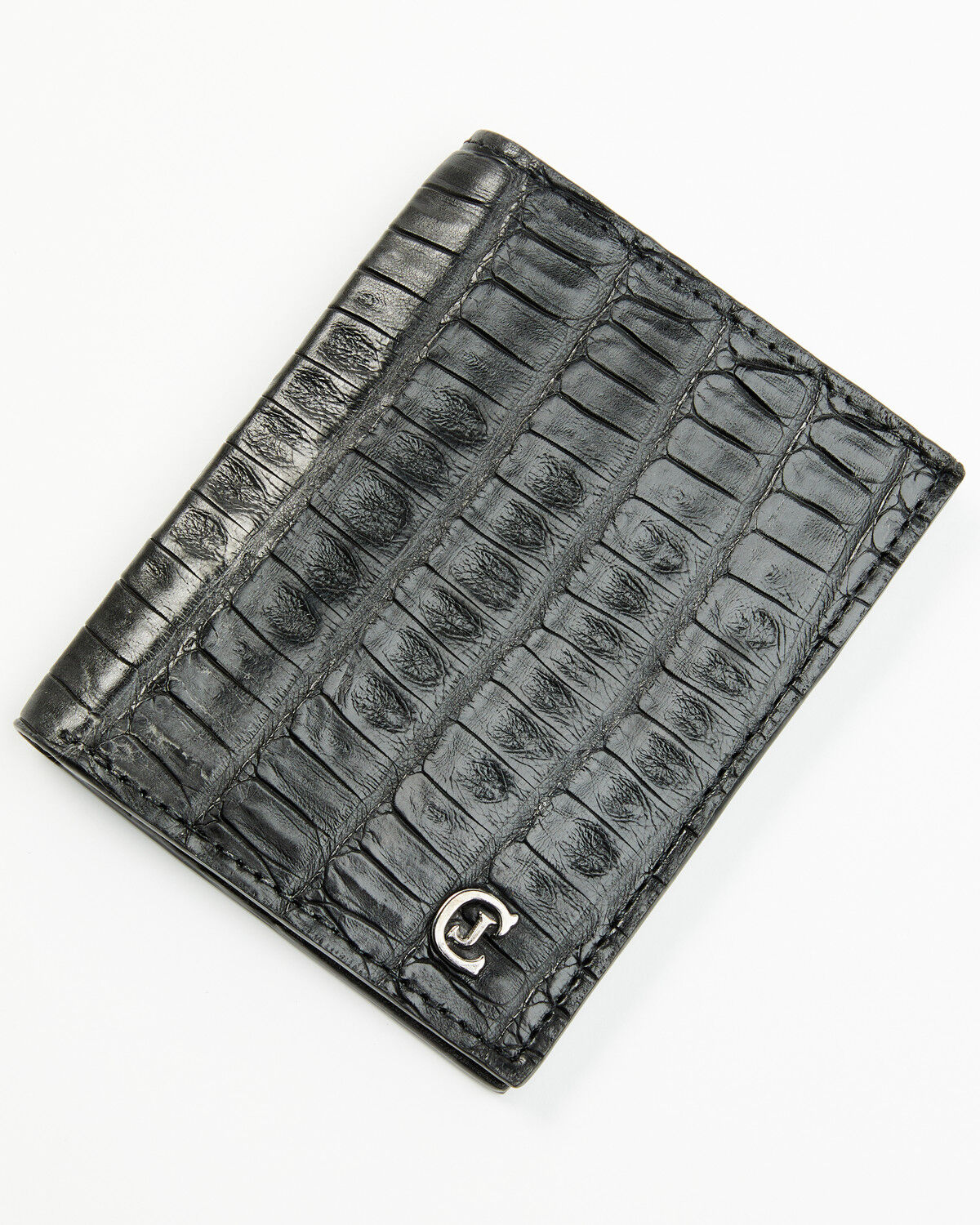 Men's Cody James Black 1978 Sutton Exotic Caiman Tail Wallet