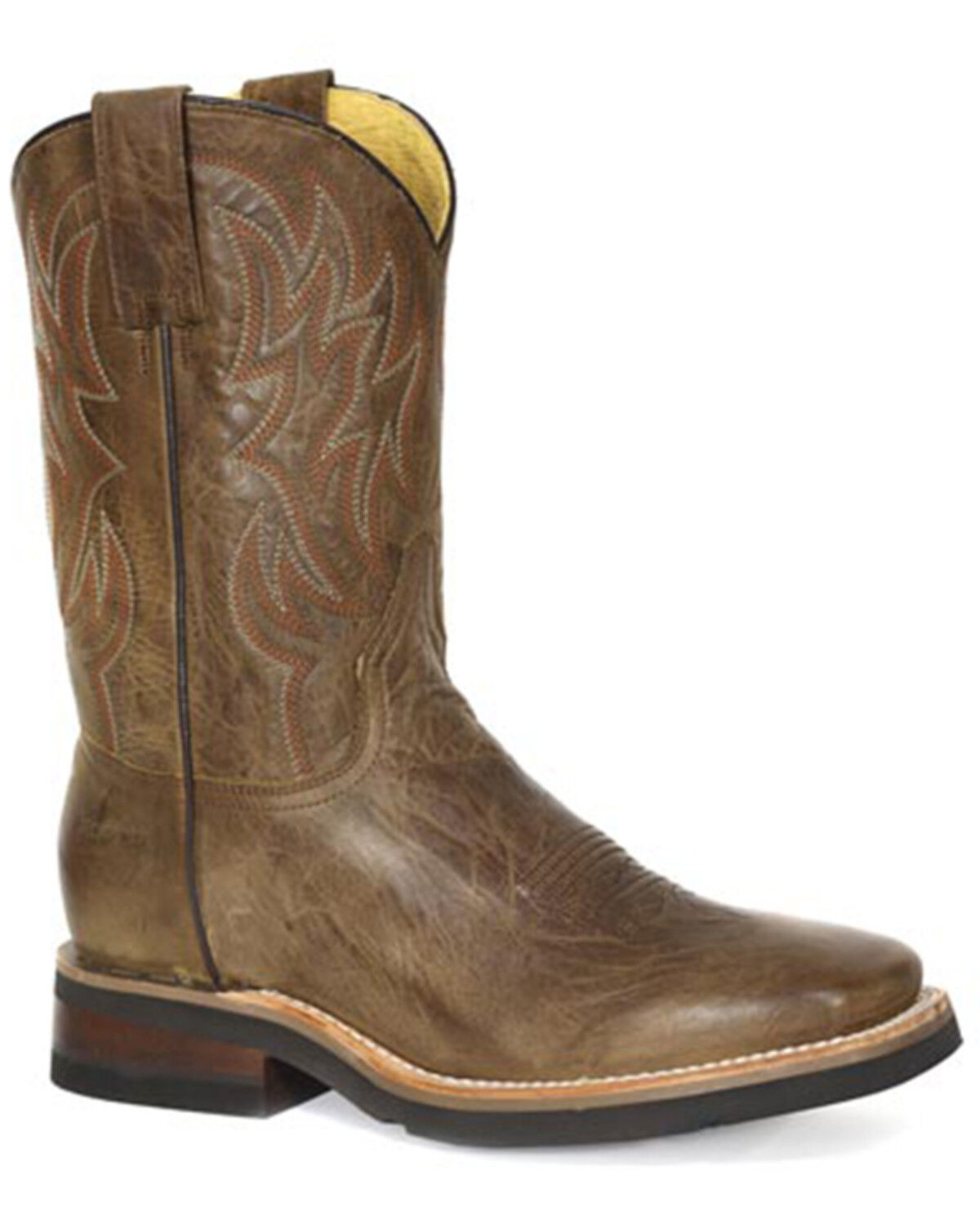 Men's Roper Cowhand Western Boots - Broad Square Toe