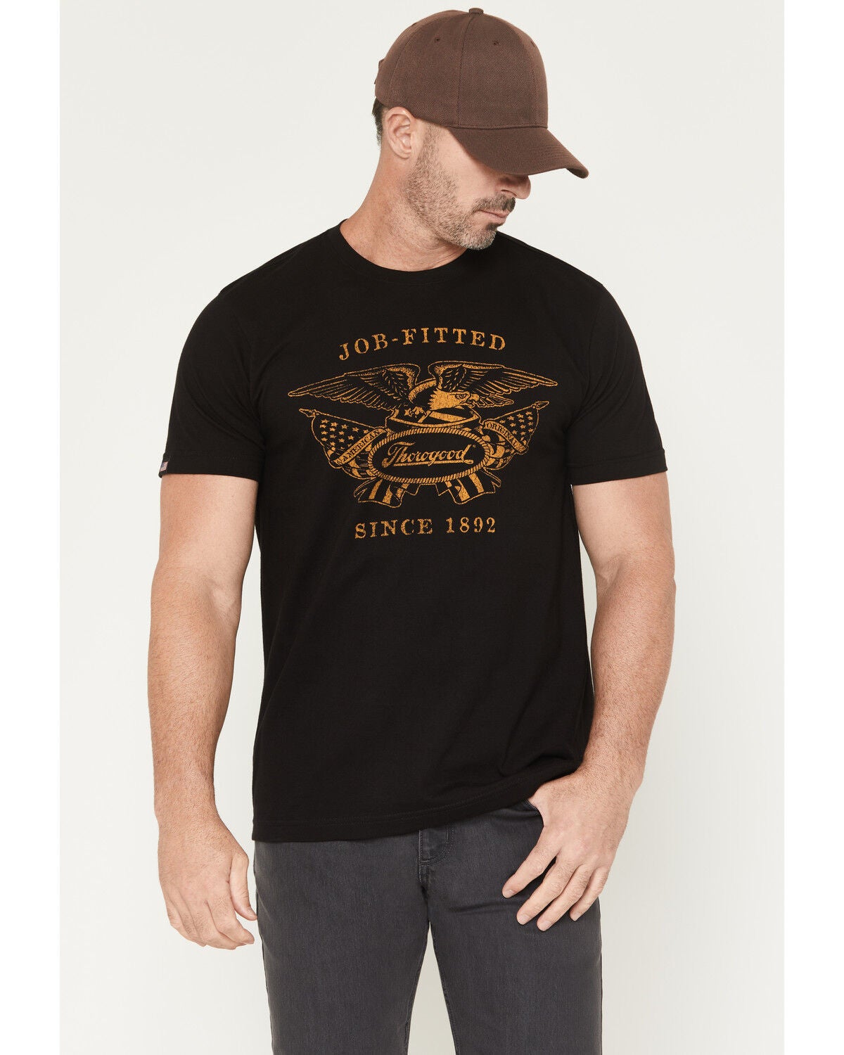 Men's Thorogood Old Glory USA Vintage Short Sleeve Graphic T-Shirt