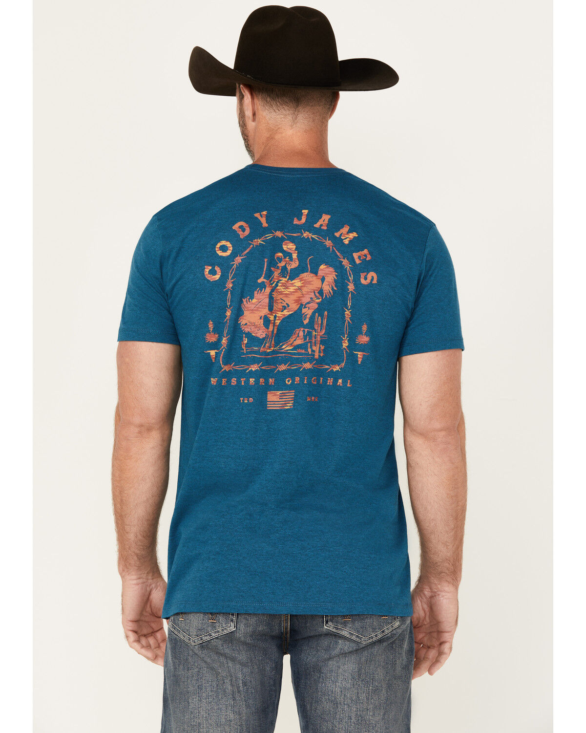 Men's Cody James Barbed Cowboy Short Sleeve Graphic T-Shirt
