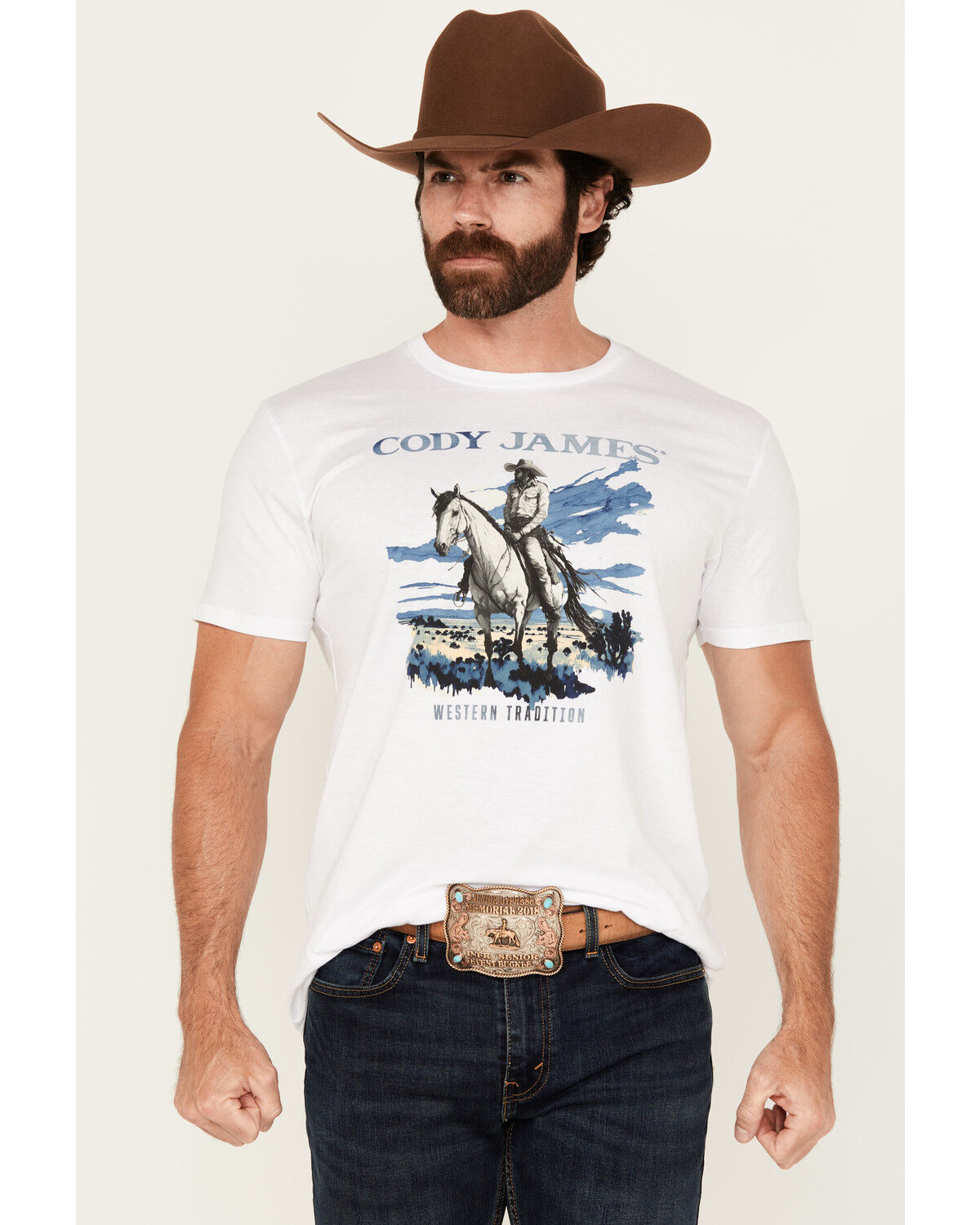 Men's Cody James Western Tradition Cowboy Short Sleeve Graphic T-Shirt