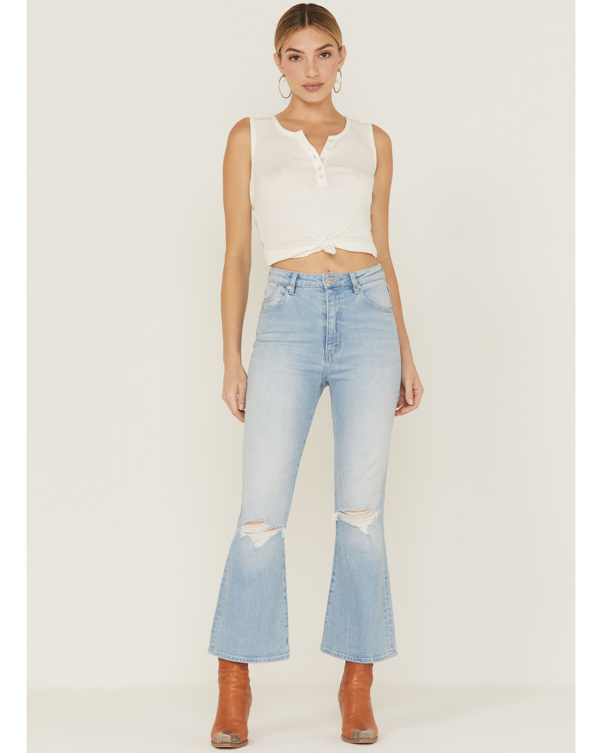 Women's Rolla's Dusters Bluebird Crop Bootcut Jeans