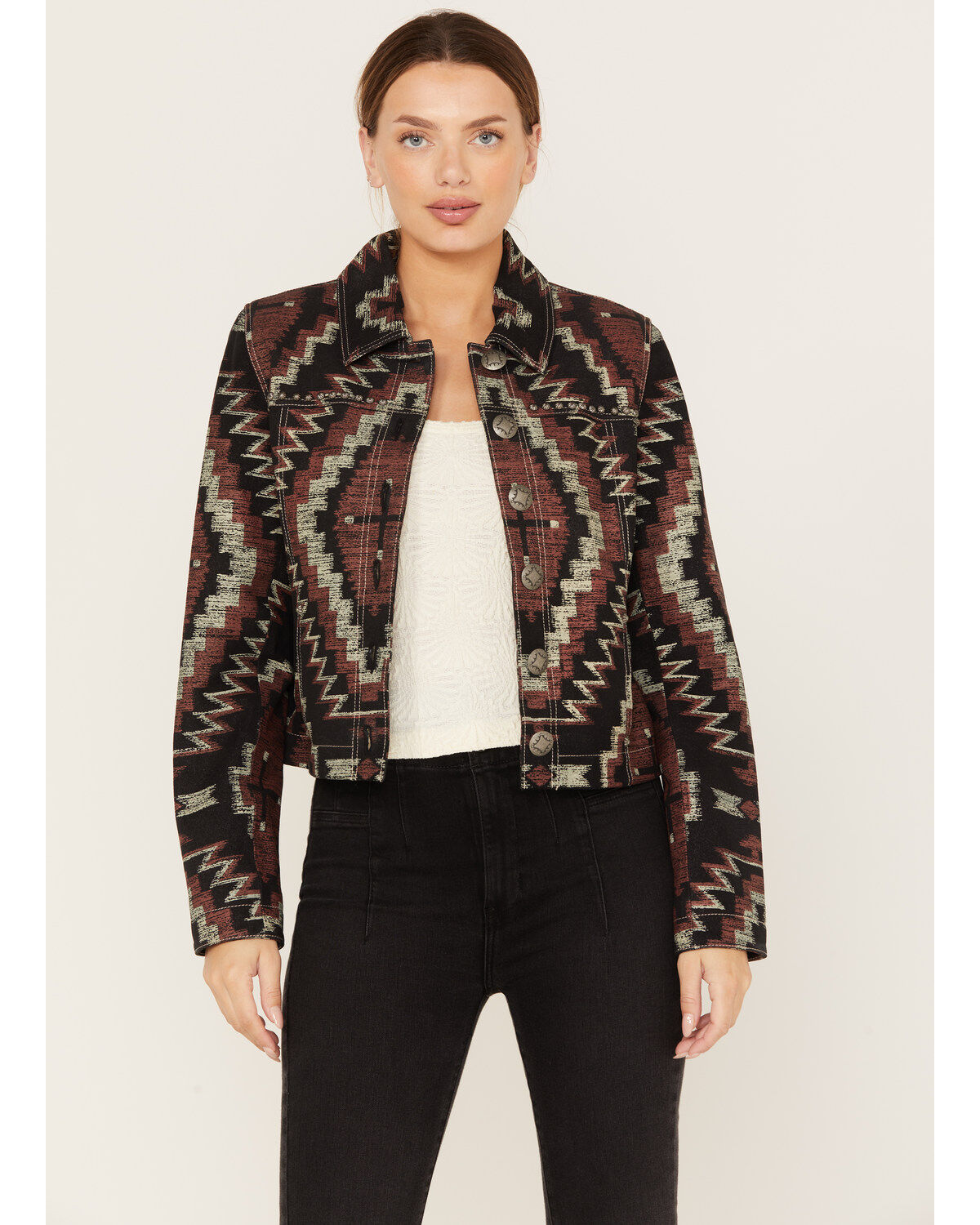 Leather ranch jacket online