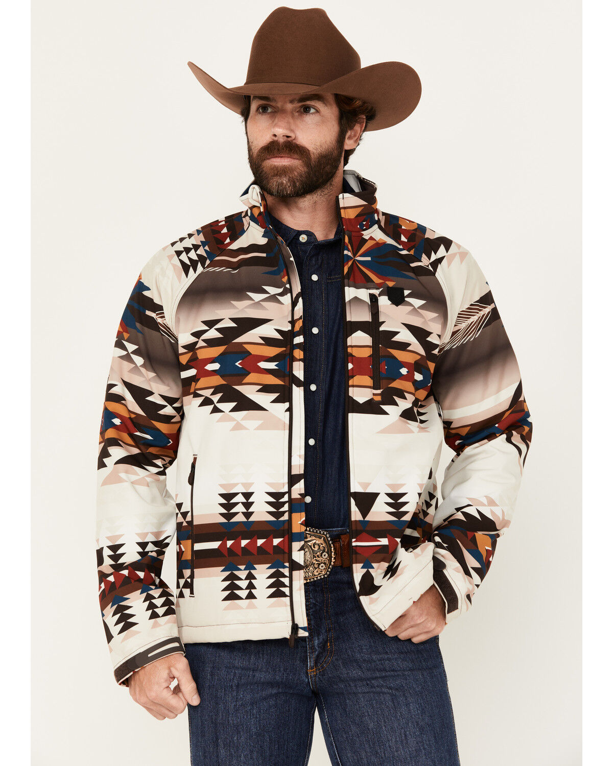 Men's RANK 45 Southwestern Print Softshell Jacket